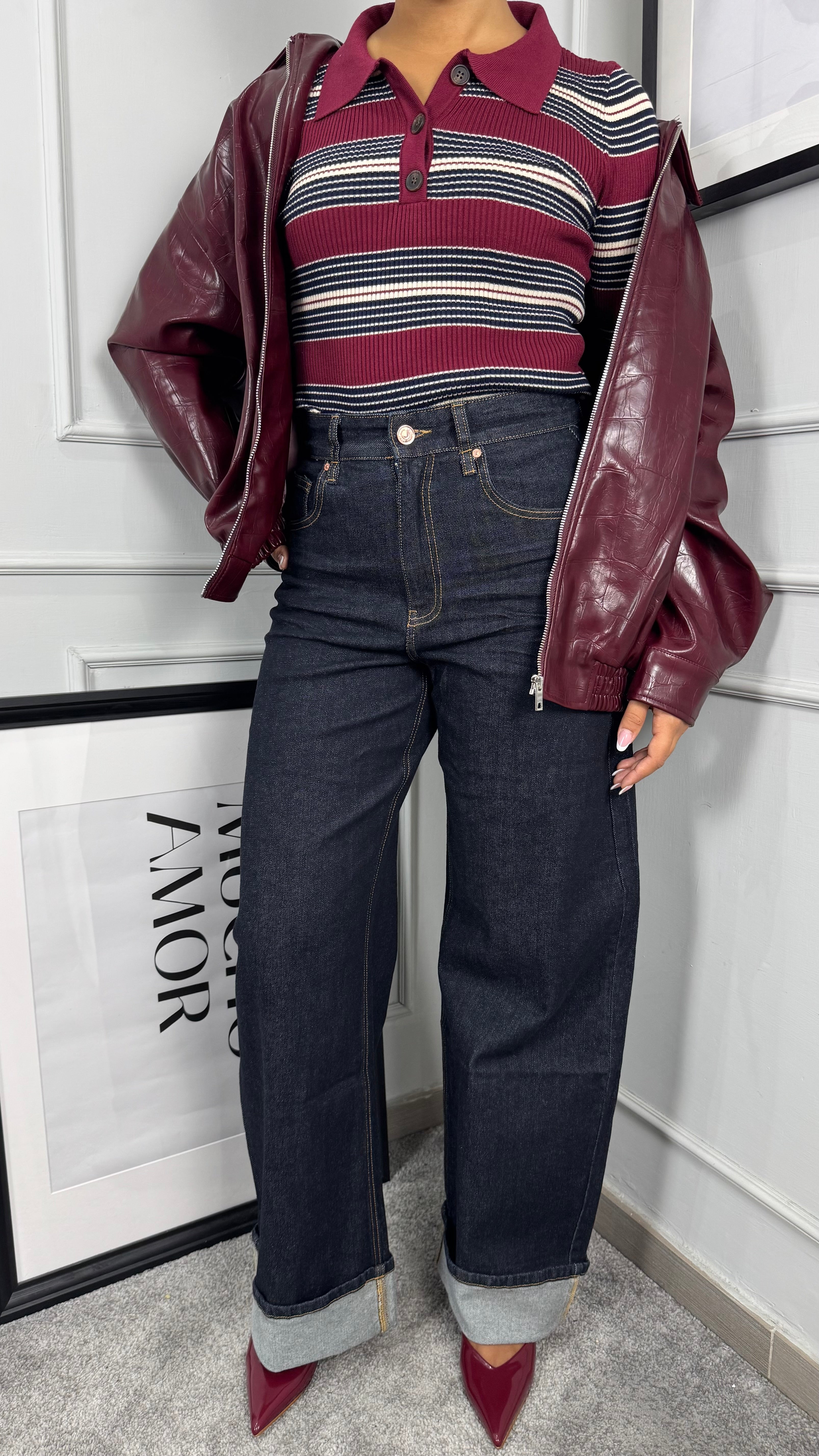 Jeans baggy piegone