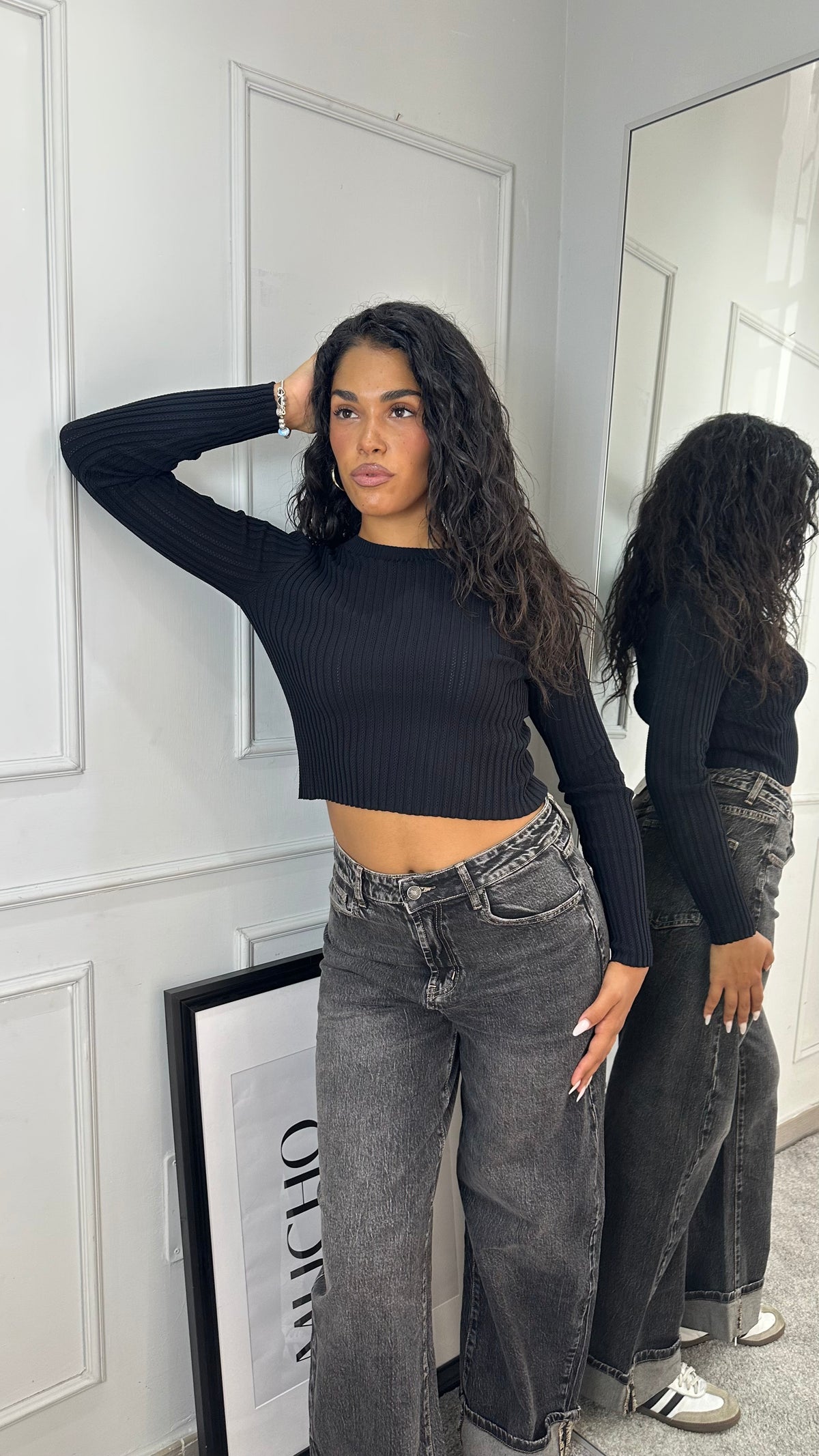 Maglia in viscosa crop