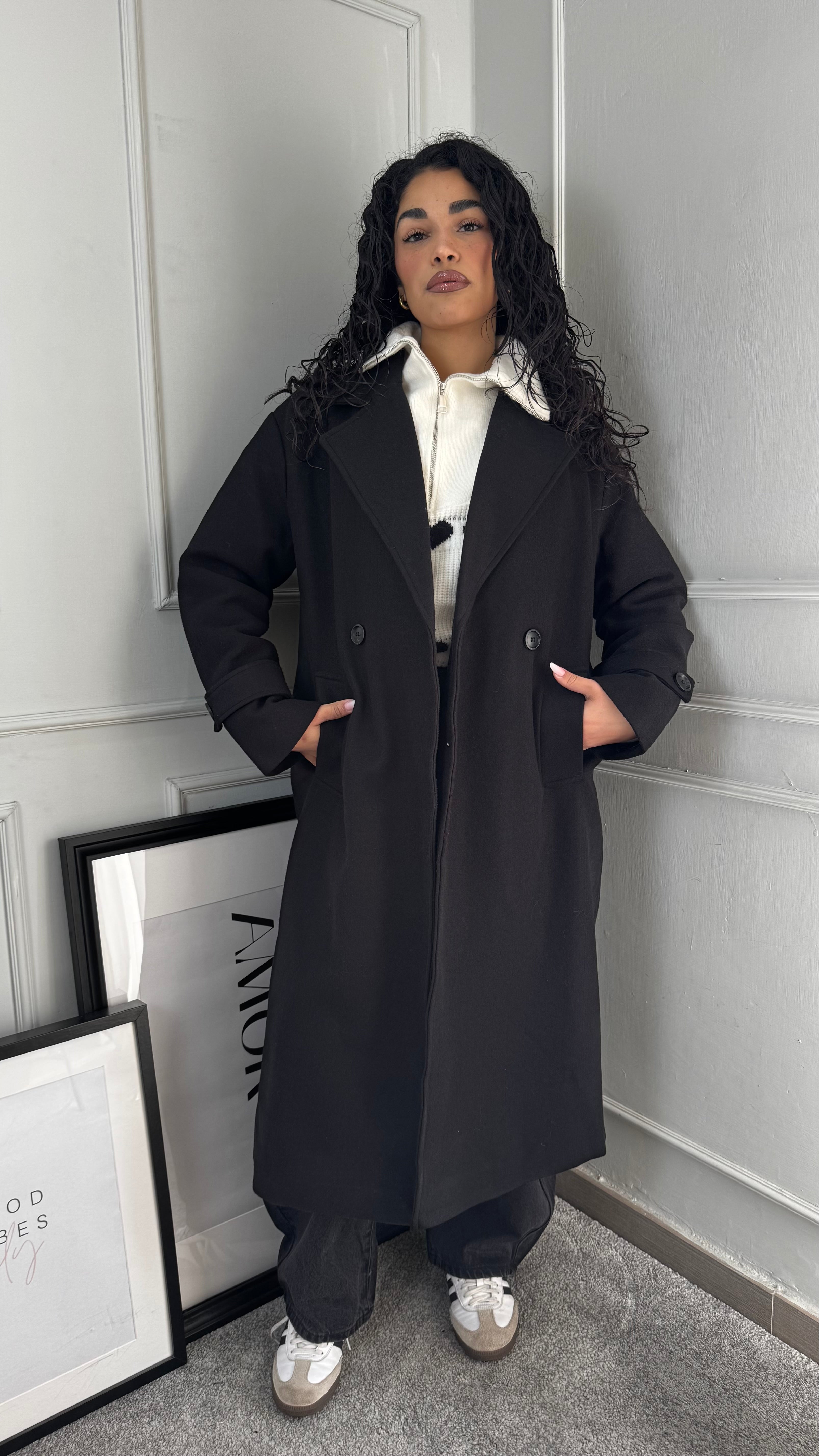 Cappotto oversize Black