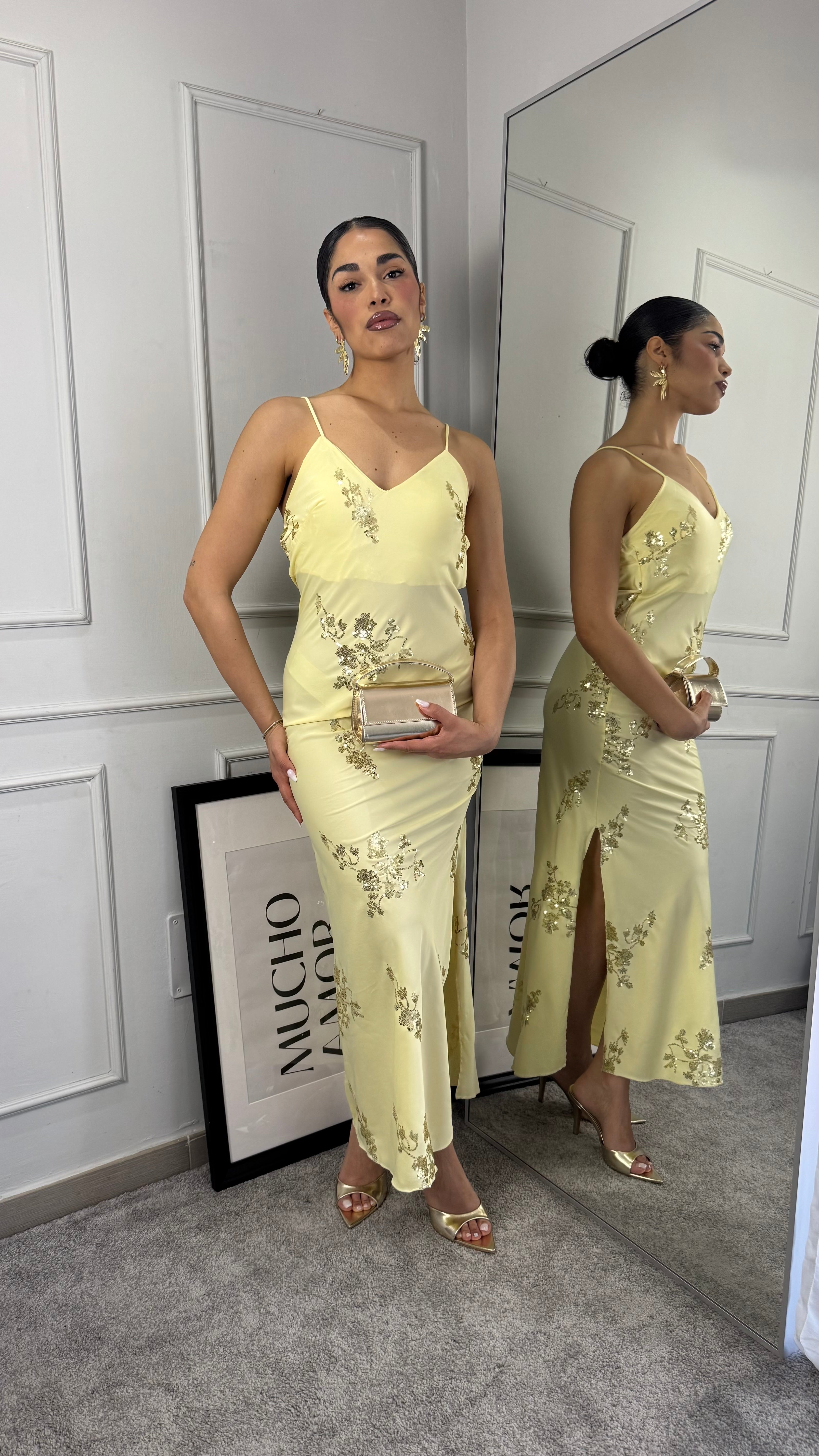 Abito Sole con paillettes - Gieltotalook