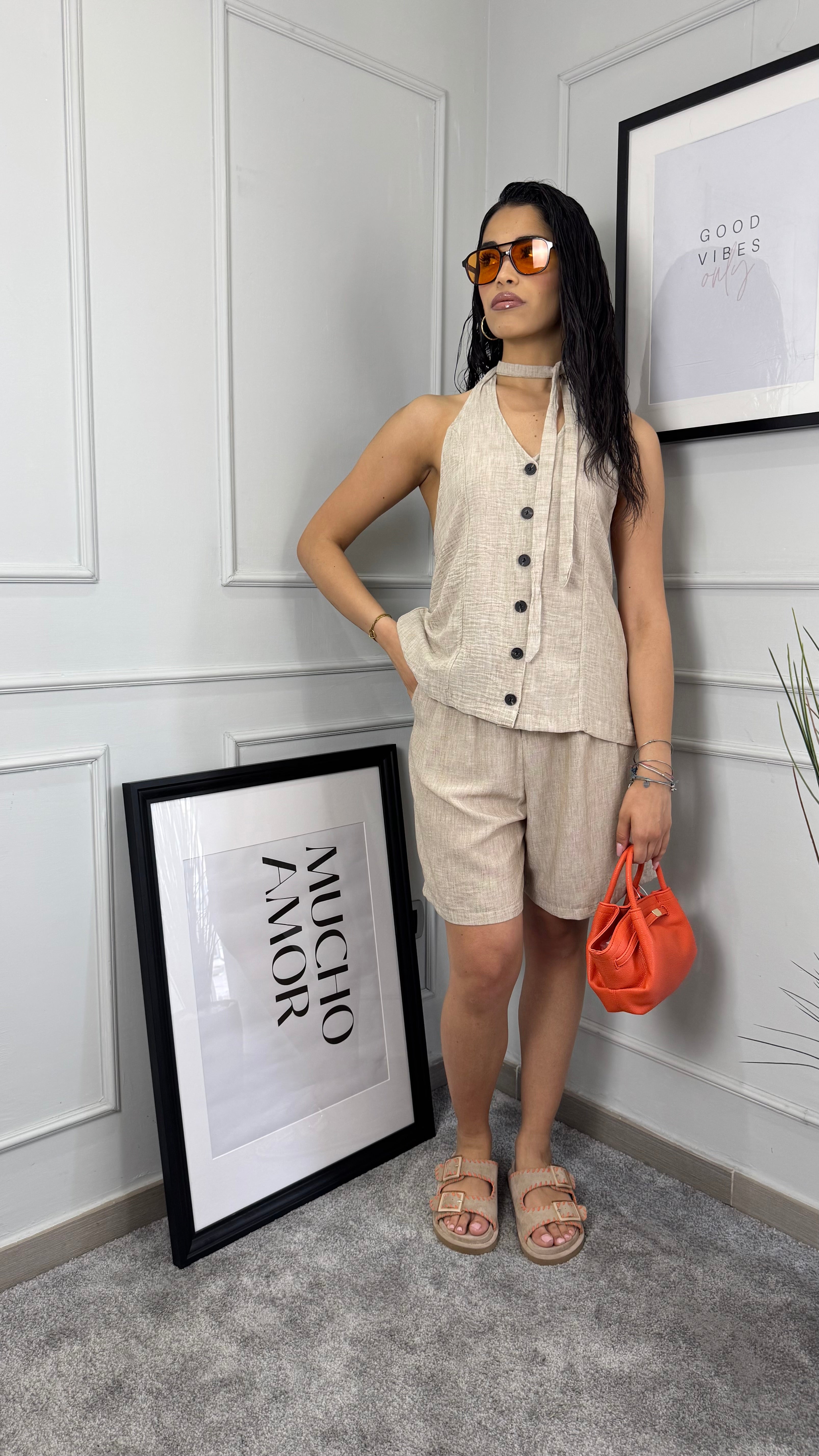 Coordinato misto lino Santorini - Gieltotalook