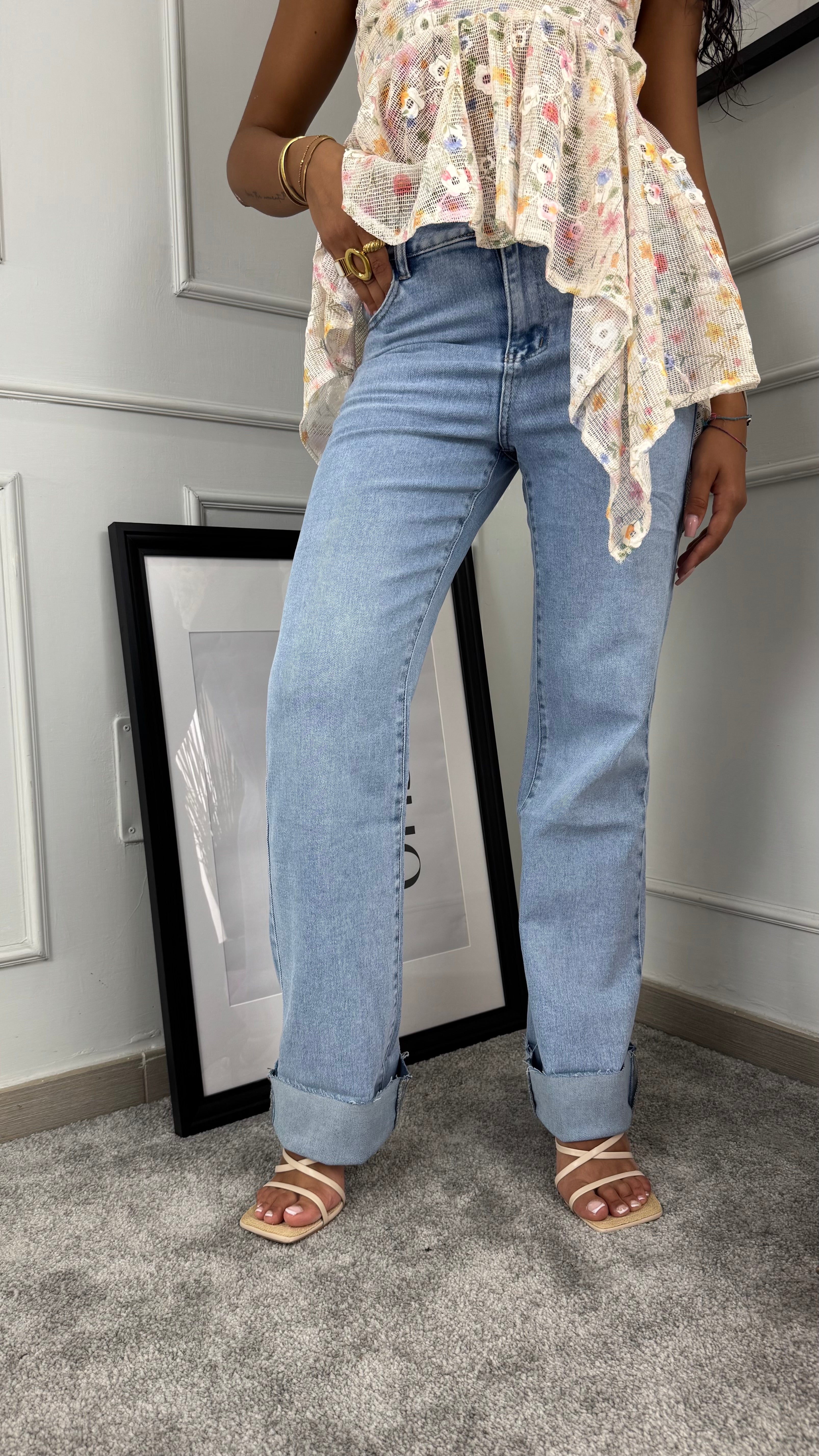 Jeans wild leg piegone - Gieltotalook