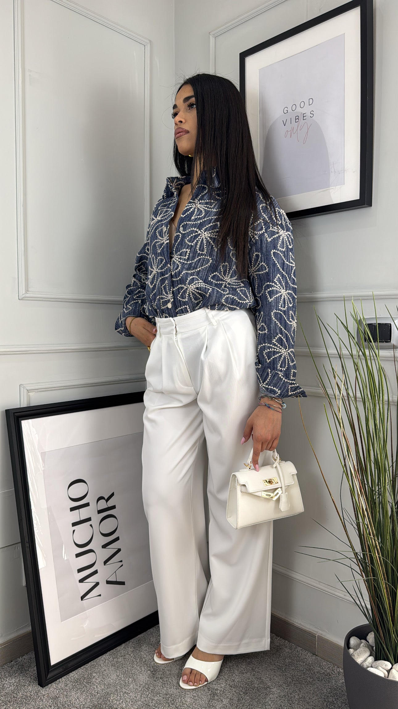 Camicia Denim ricamo - Gieltotalook