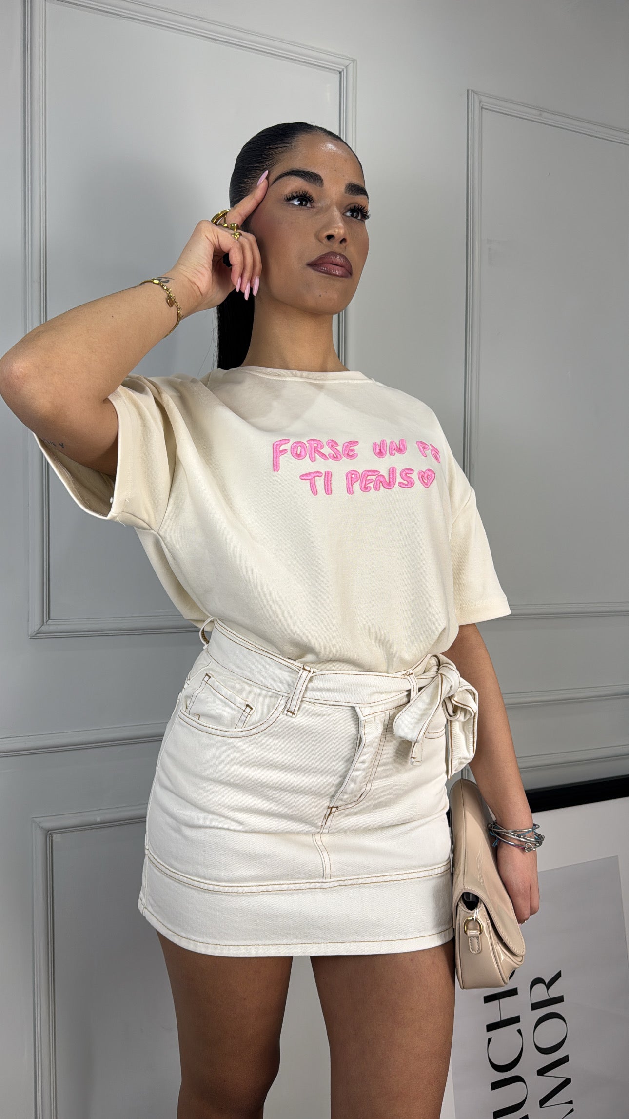 T-shirt frase lumina - Gieltotalook