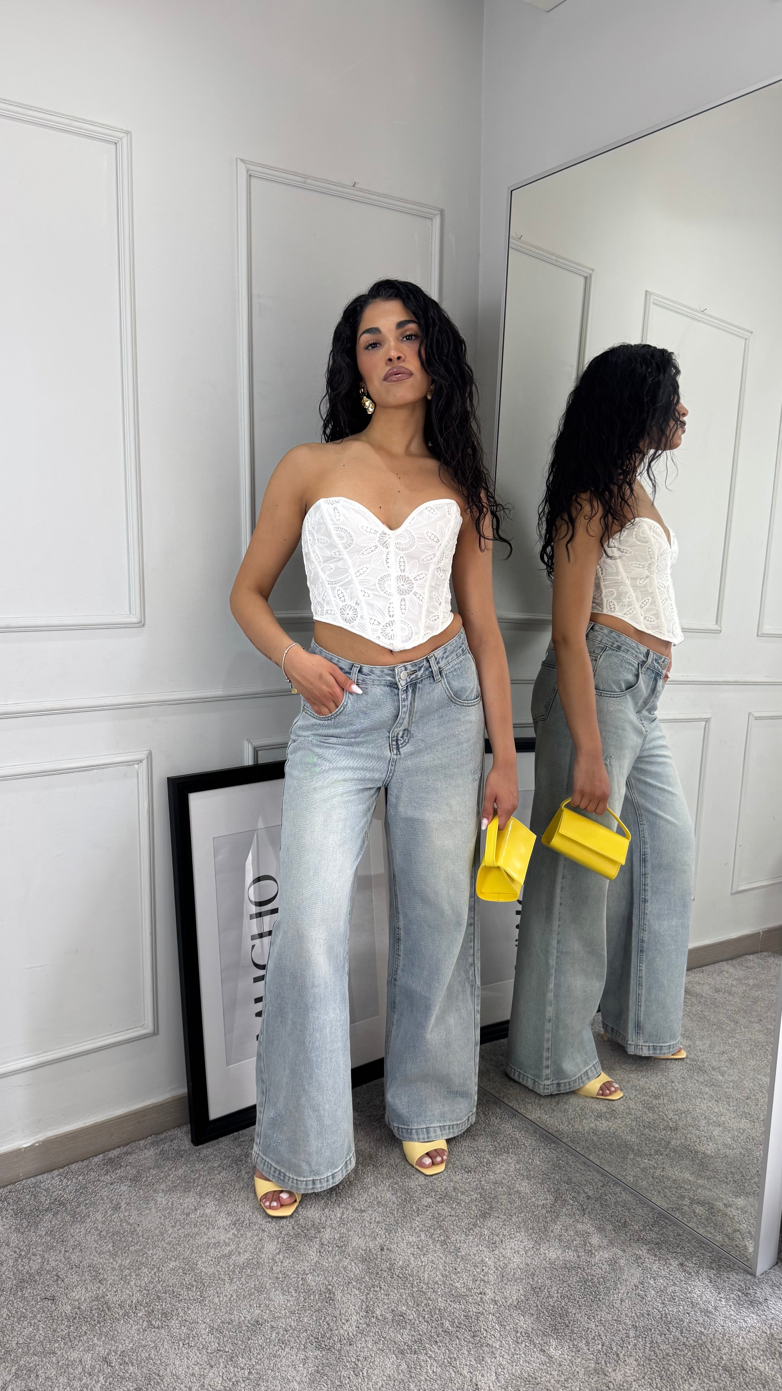 Corpetto white chic