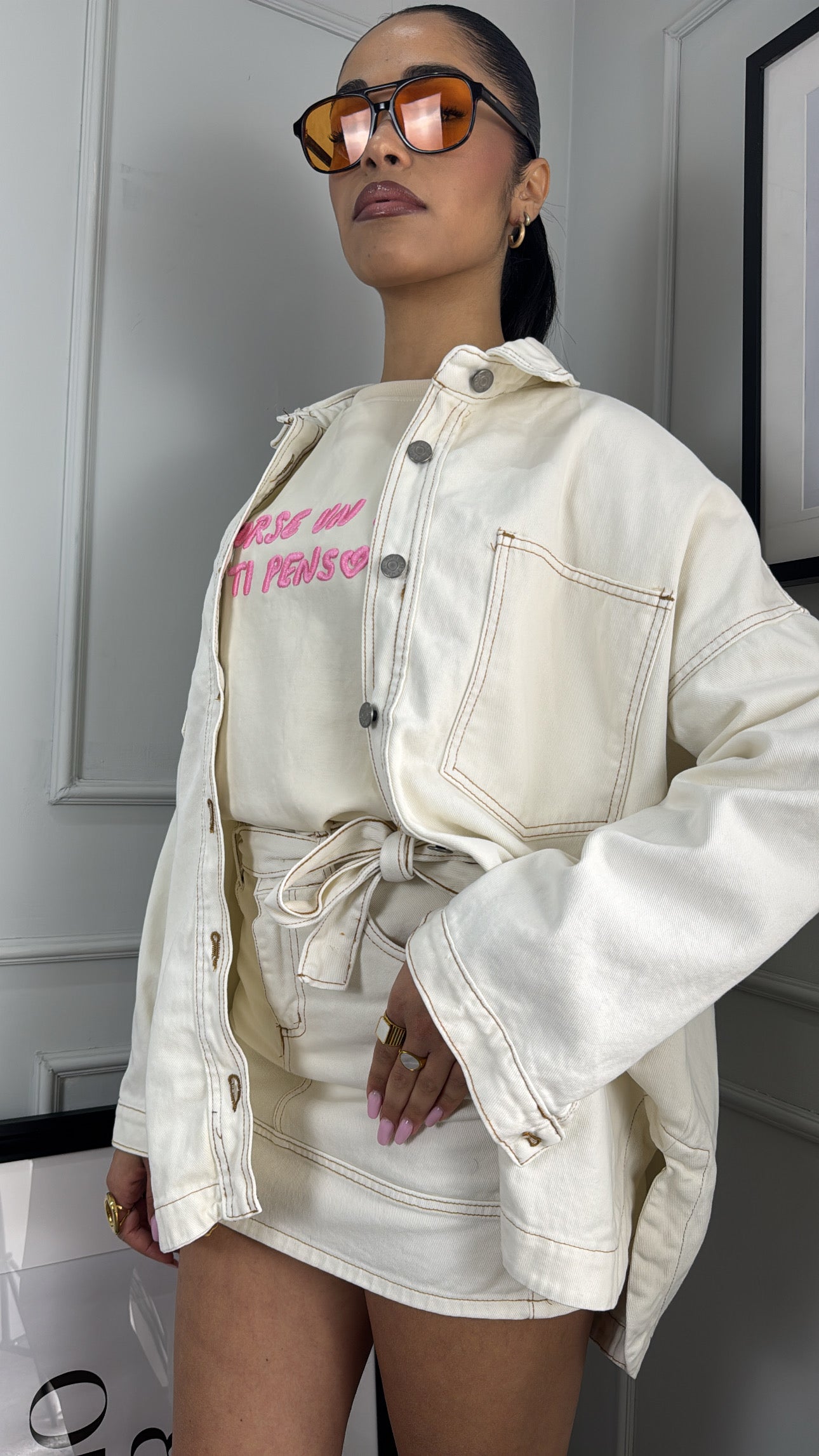 Coordinato Denim cream - Gieltotalook