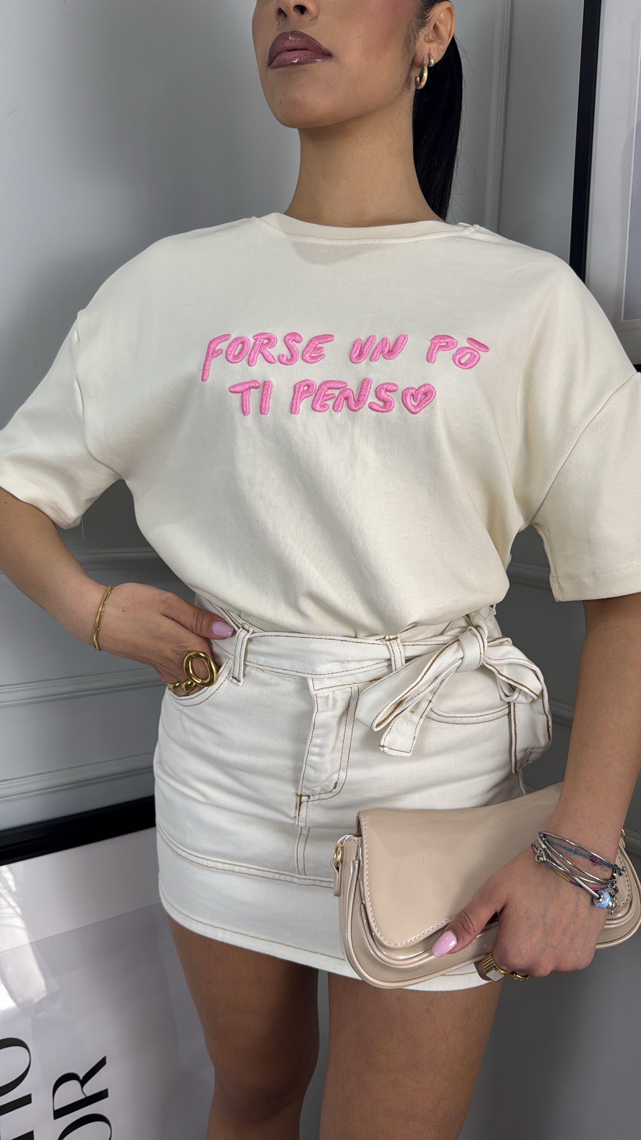 T-shirt frase lumina - Gieltotalook