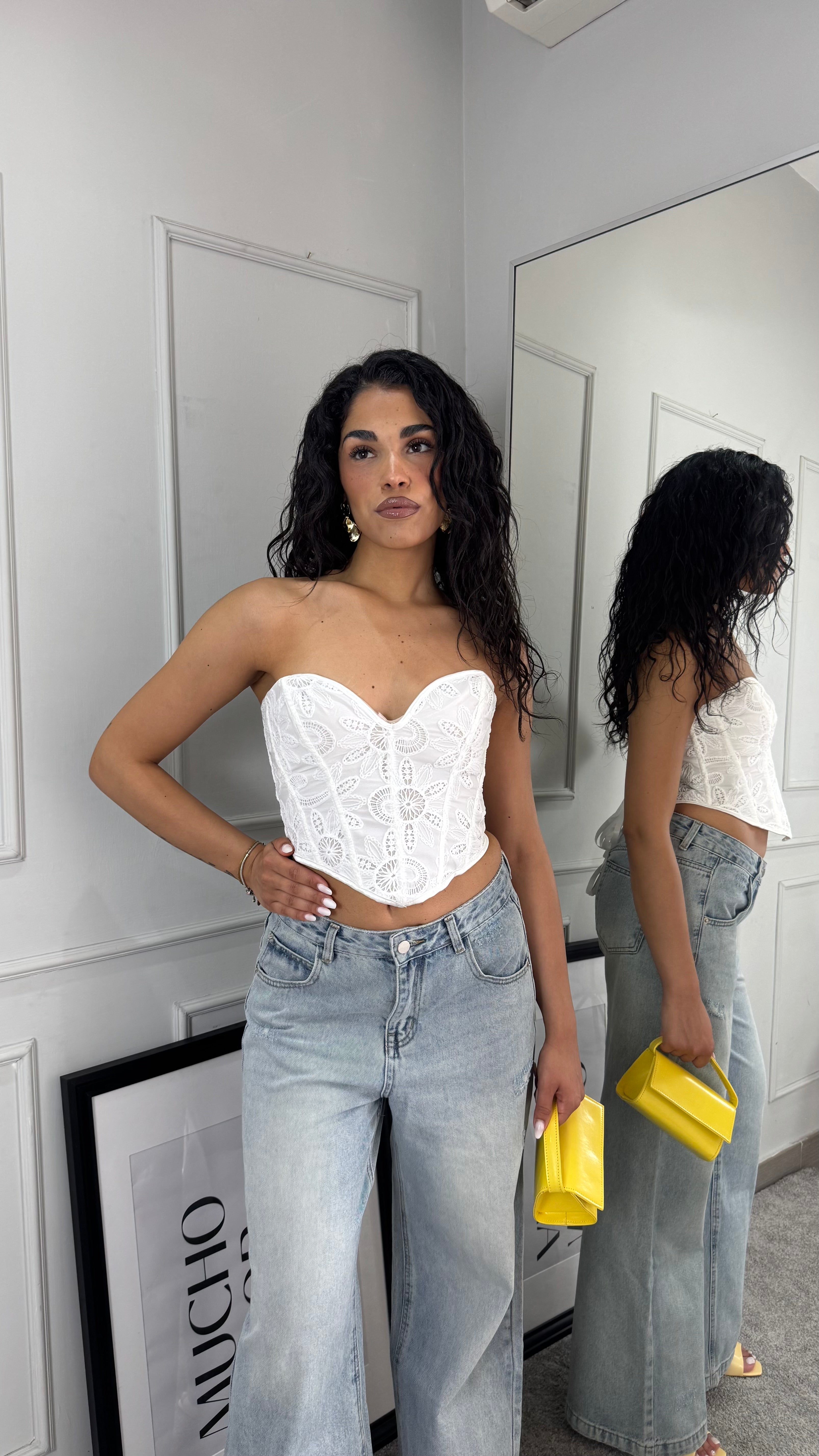Corpetto white chic