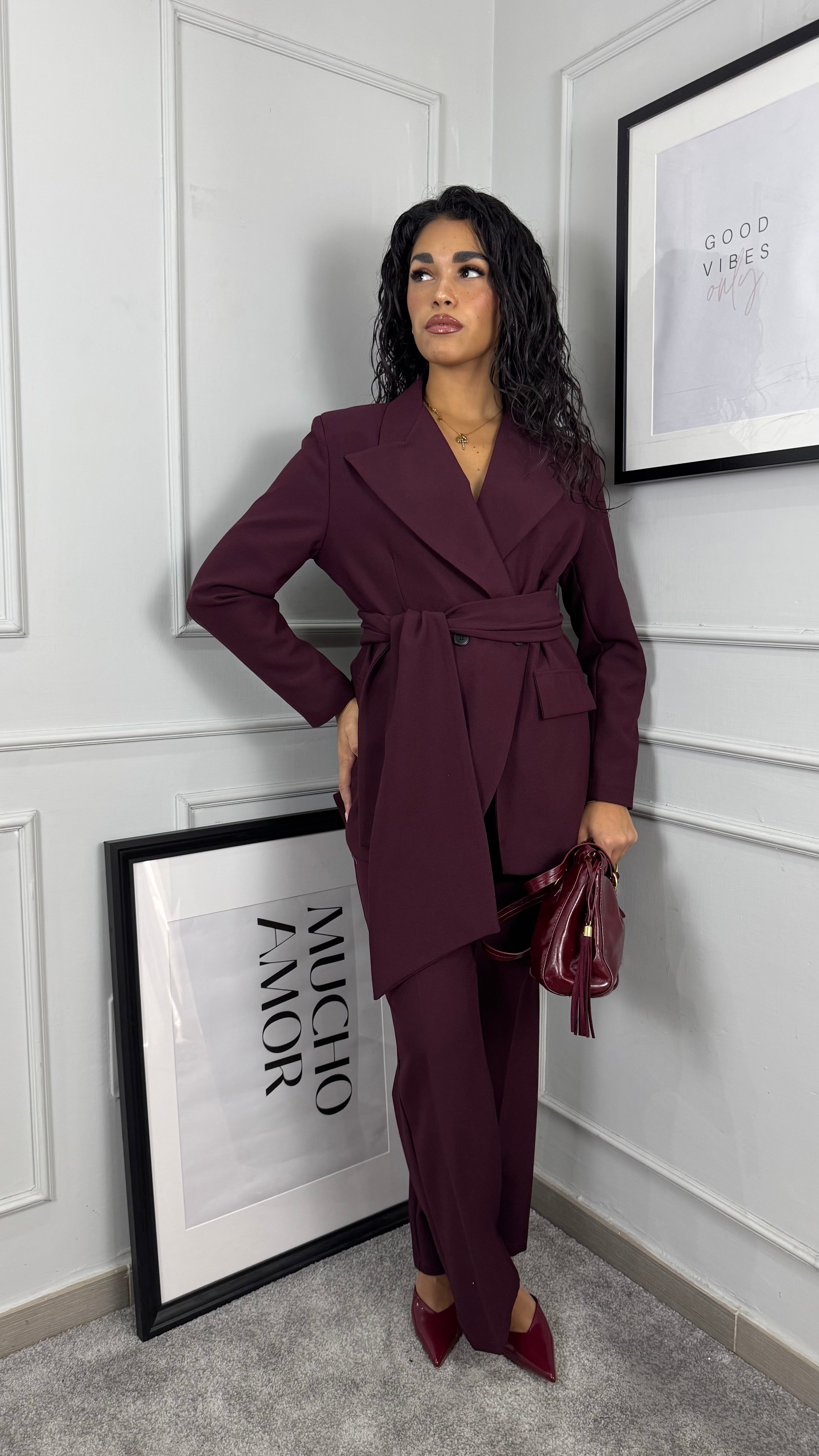 Tailleur elegance prugna