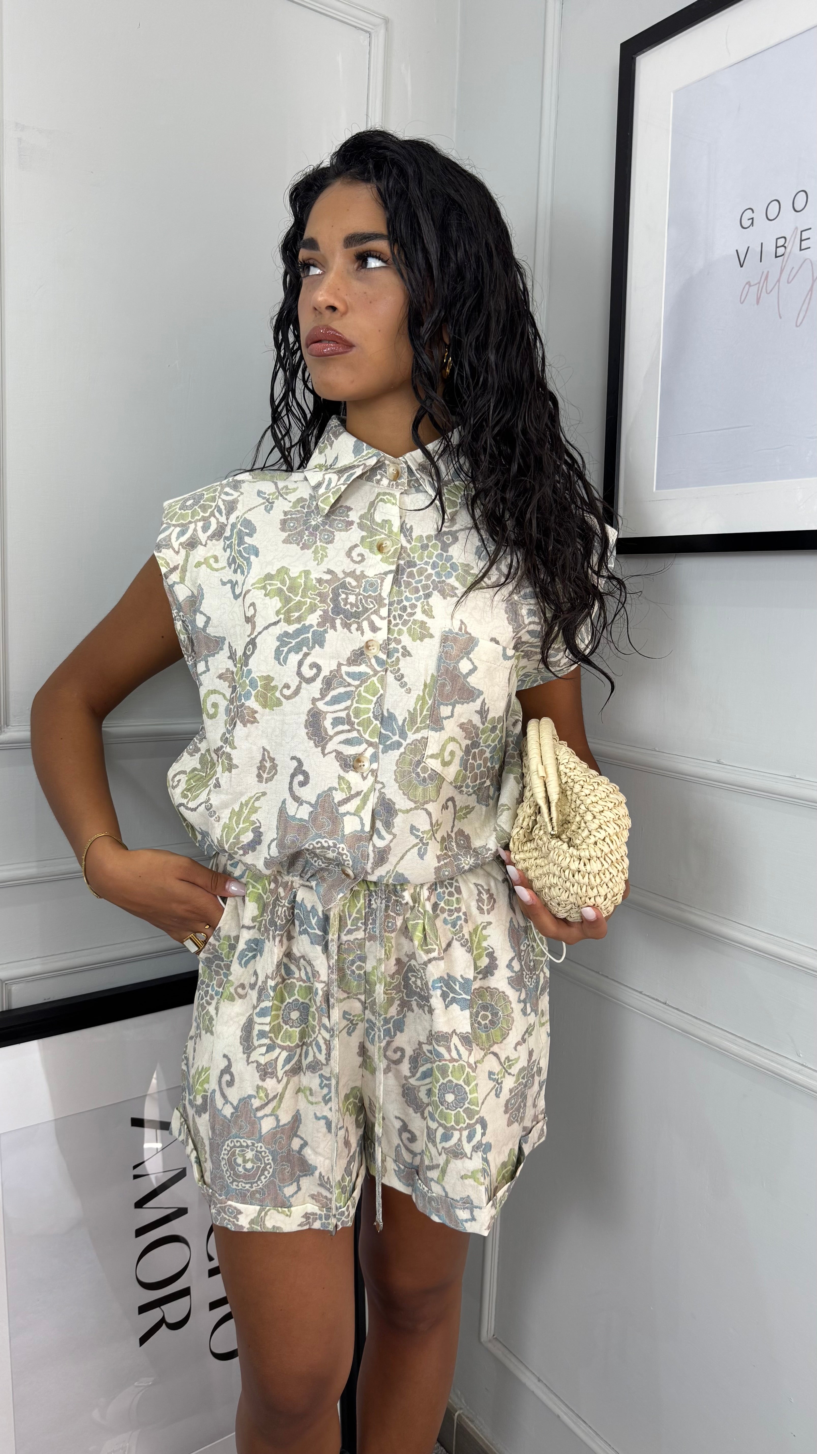 Coordinato lino vintage
