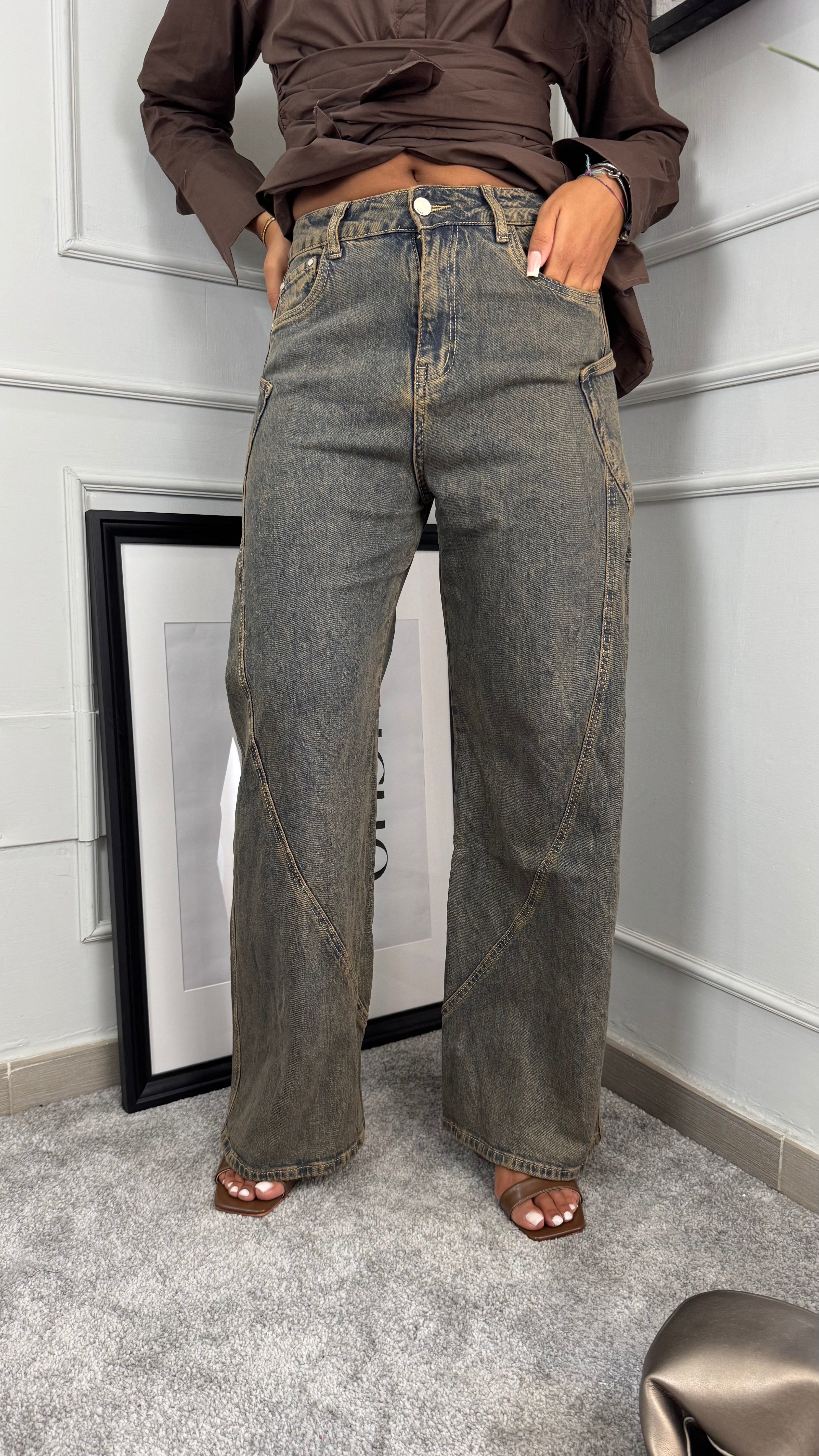 Jeans skater sabbiato