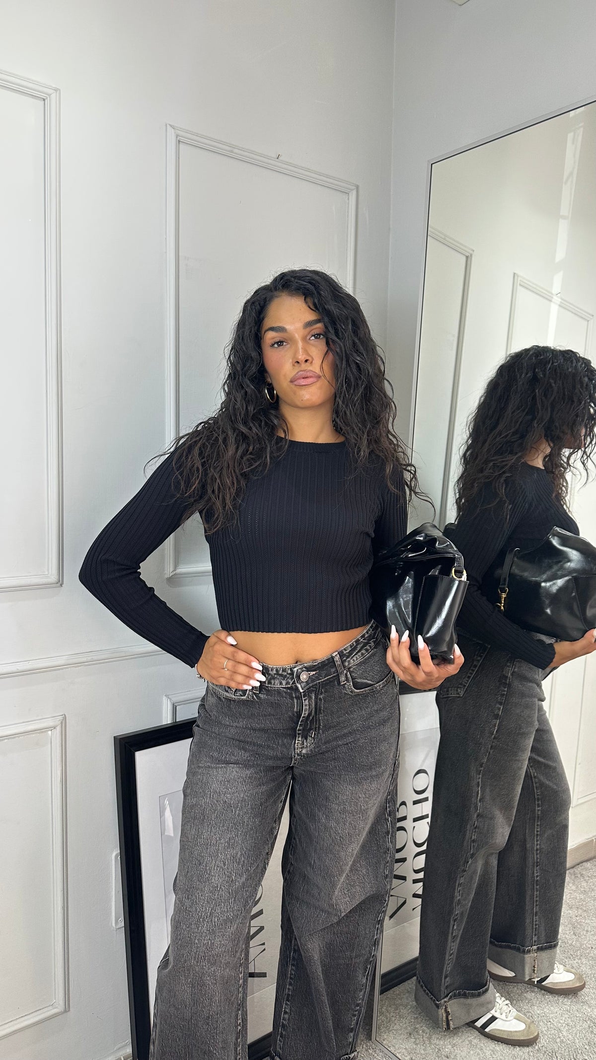 Maglia in viscosa crop