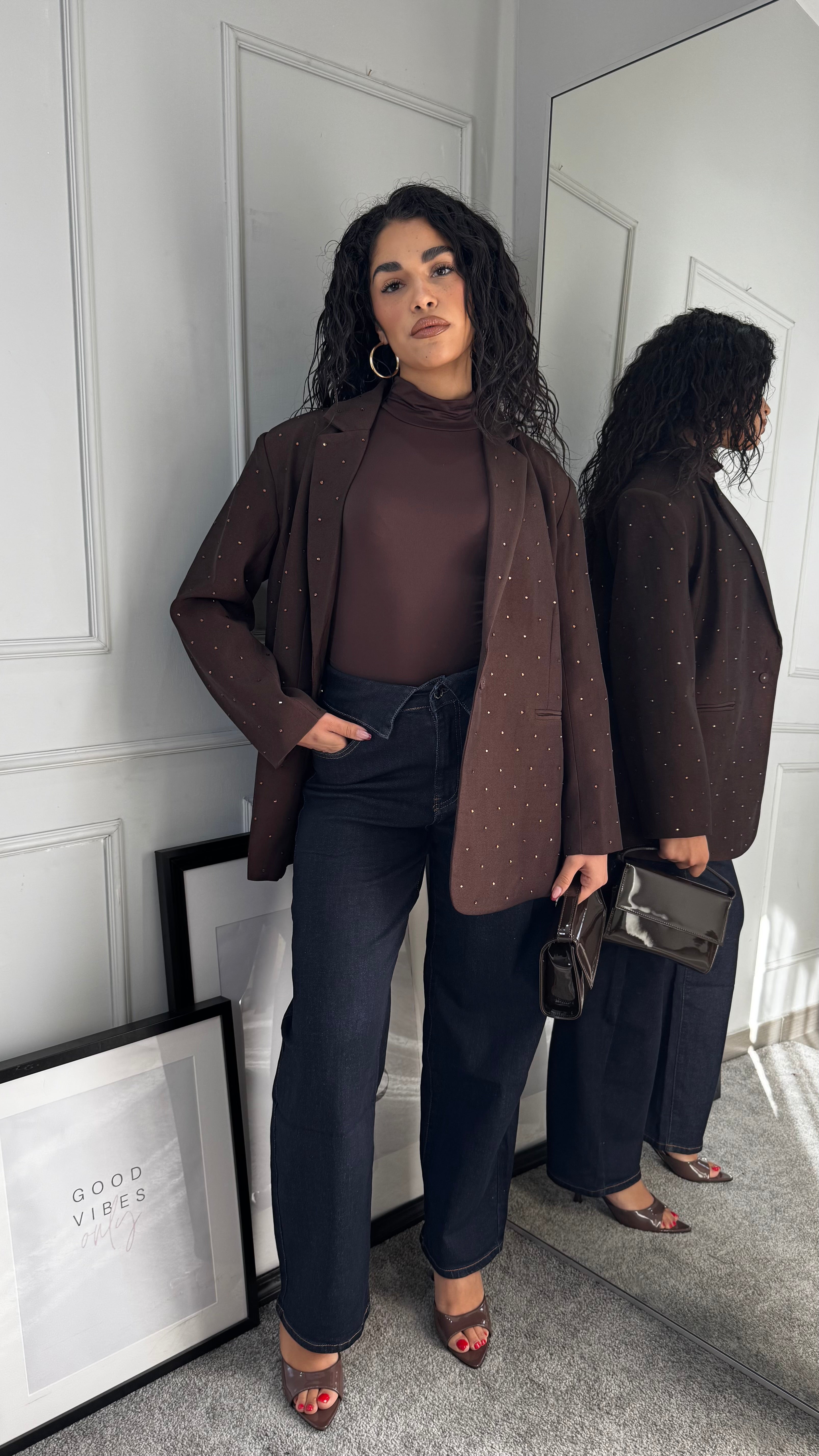 Jeans ballon risvolto