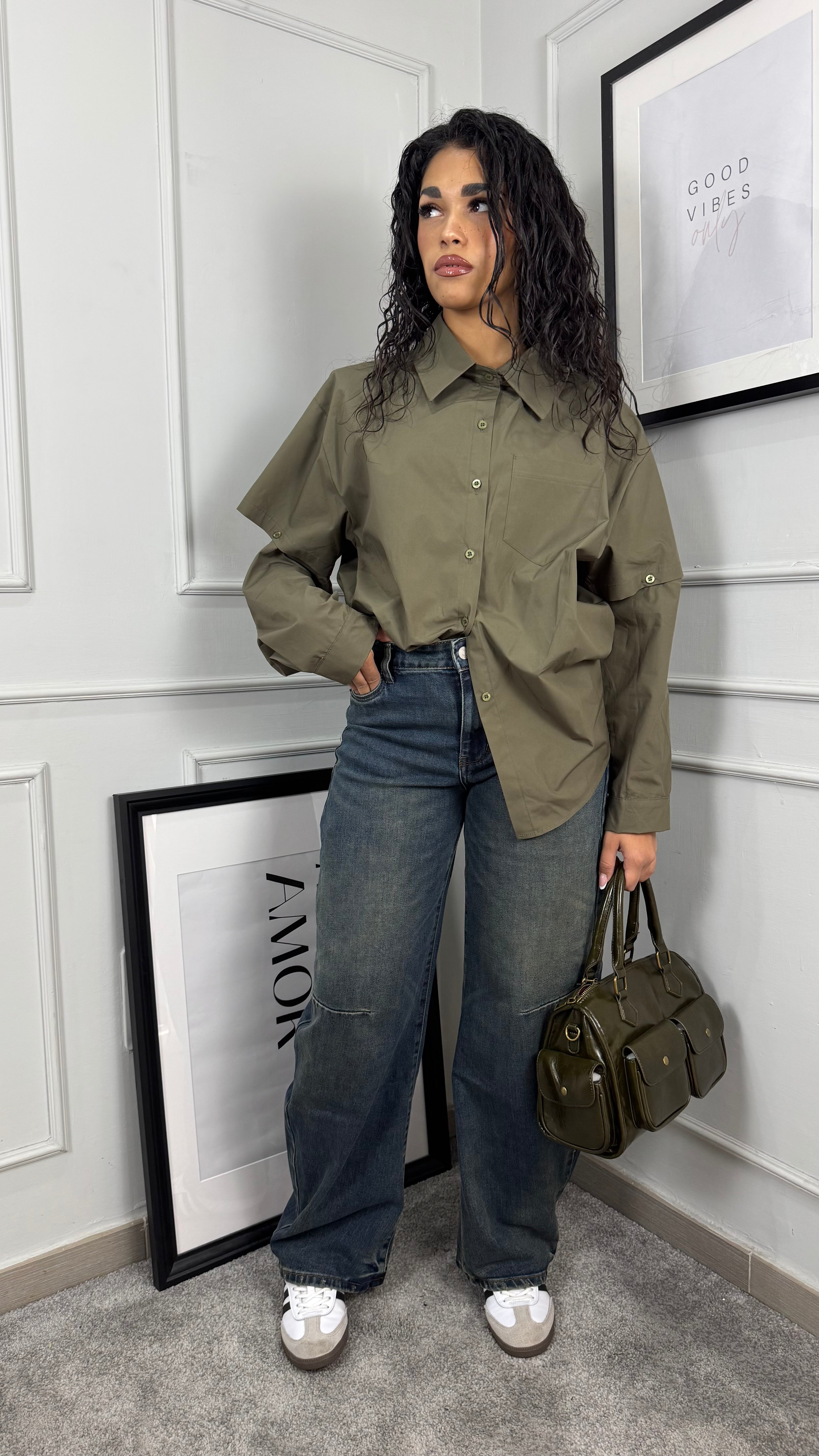 Jeans baggy sabbiati