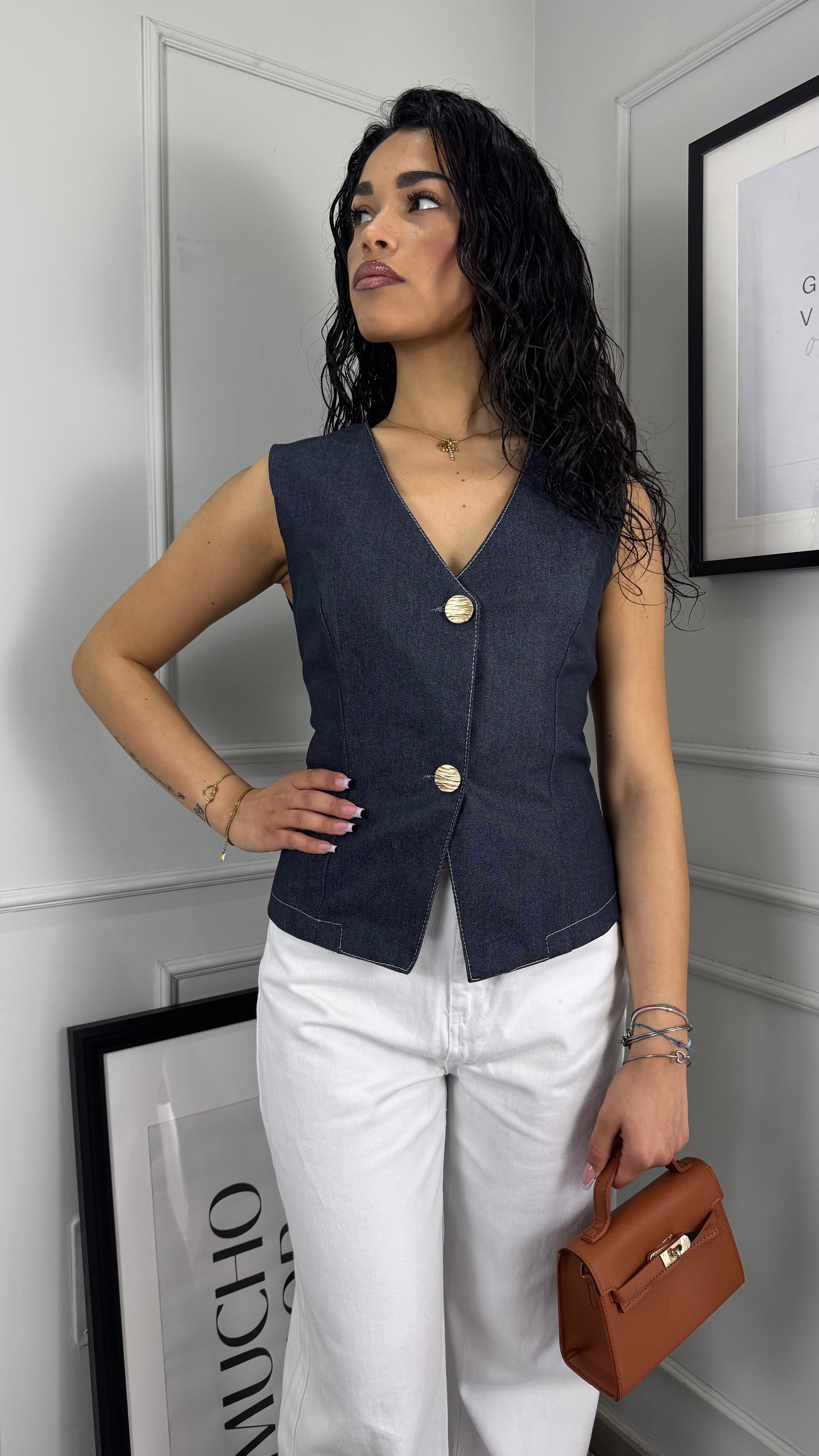 Gilet Denim vittoria