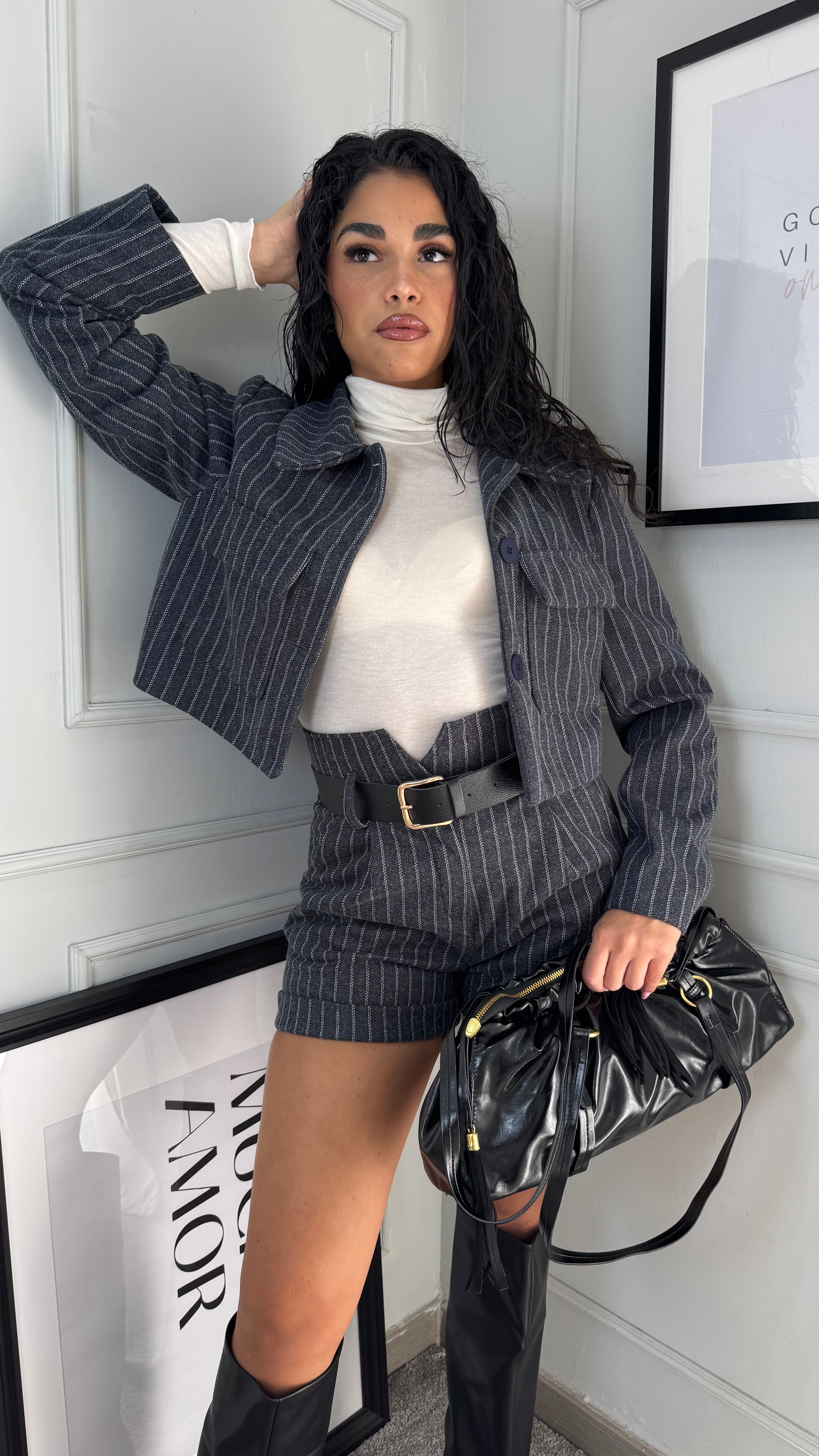 Coordinato gessato milly