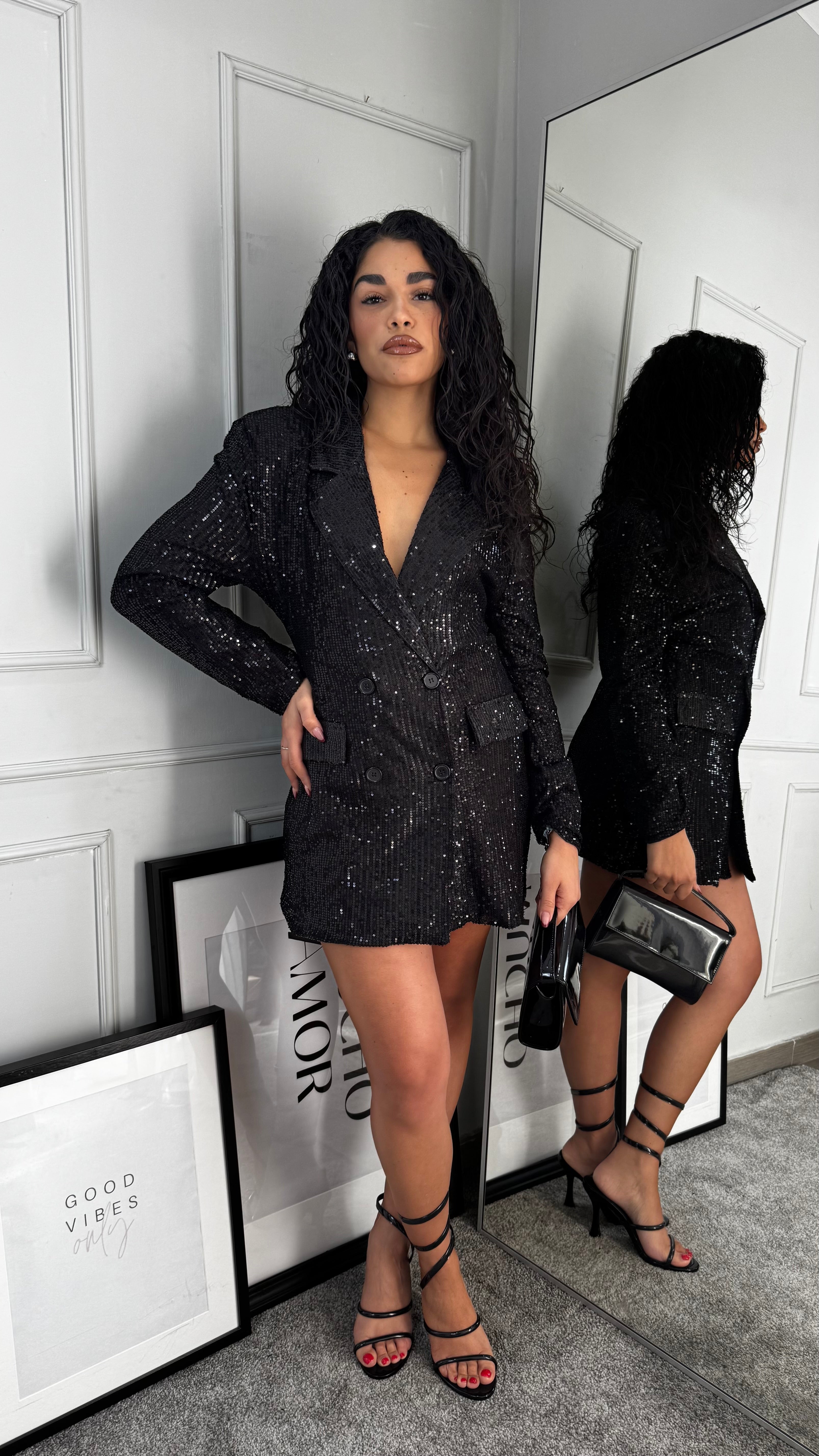 Abito blazer paillettes