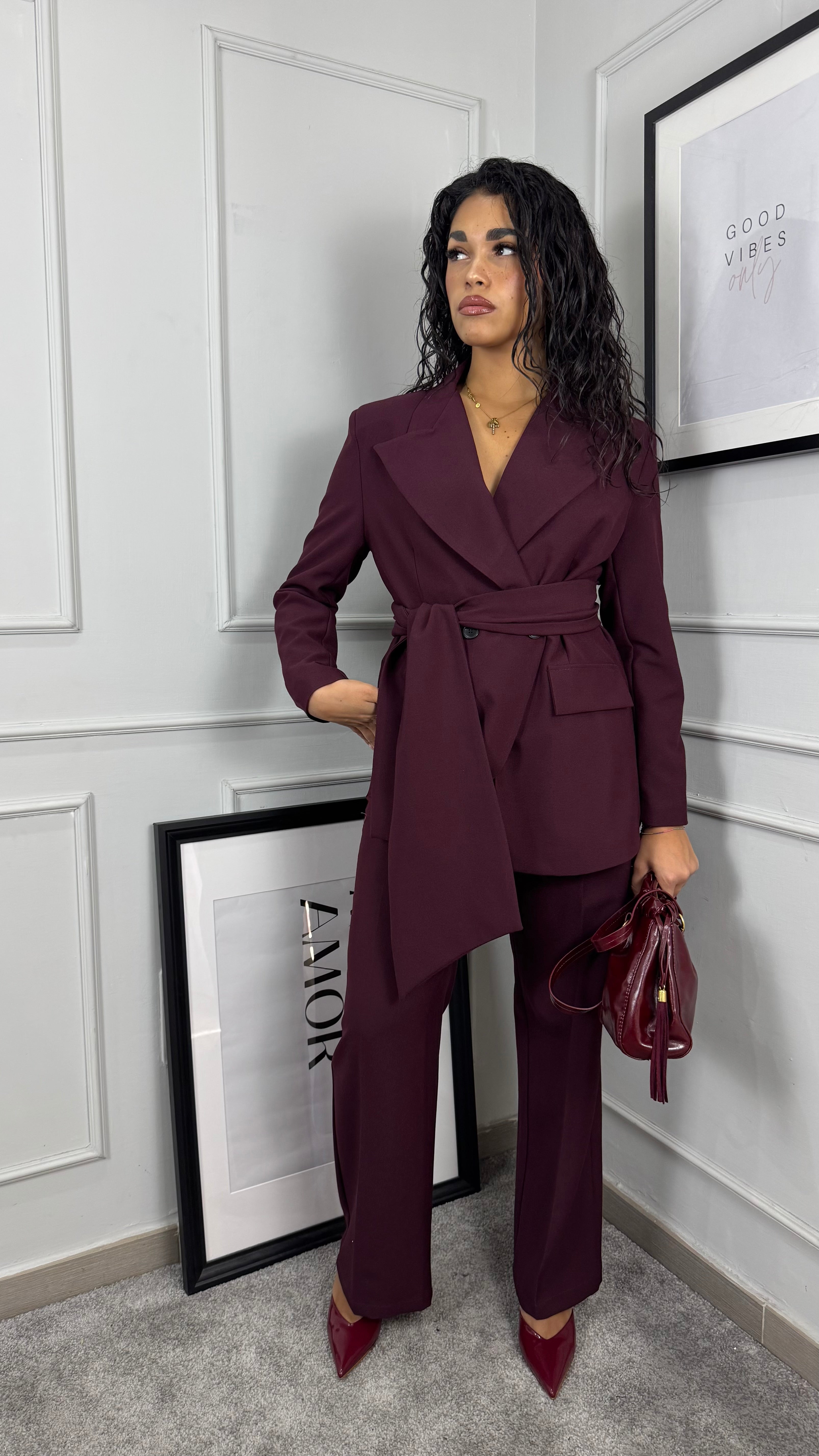 Tailleur elegance prugna