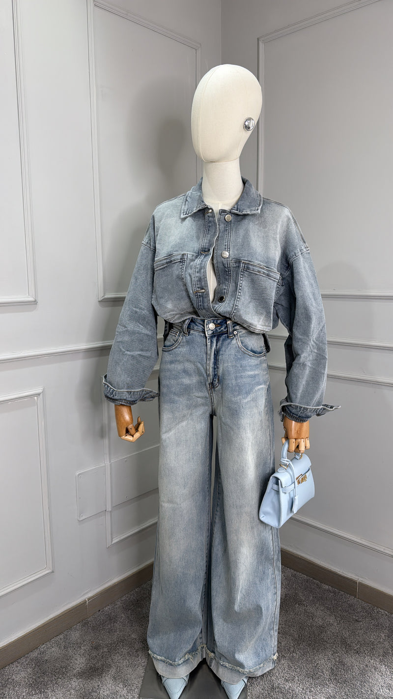 Camicia Denim relax cordset