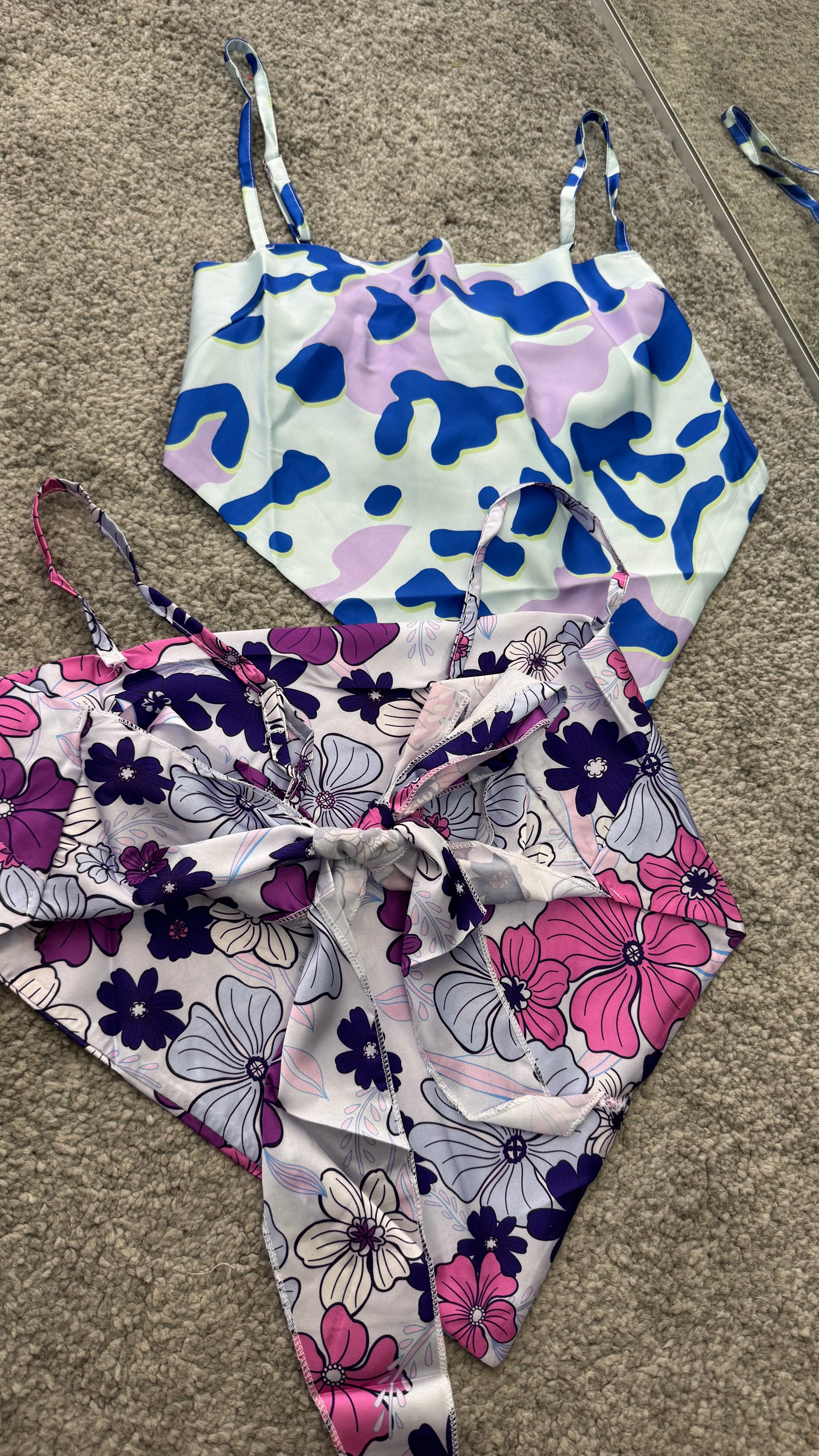 Top foulard fantasia