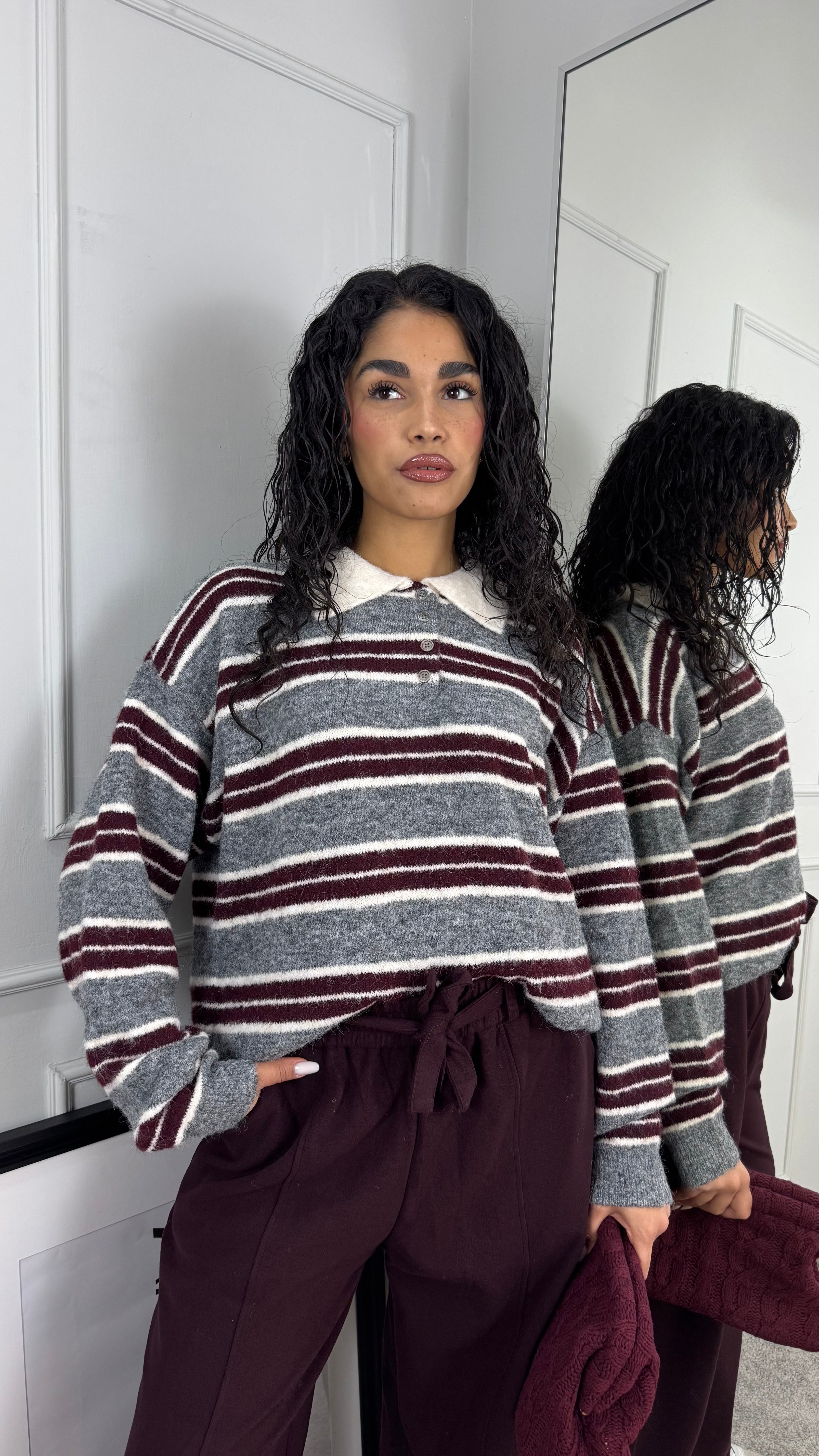 Polo in lana oversize