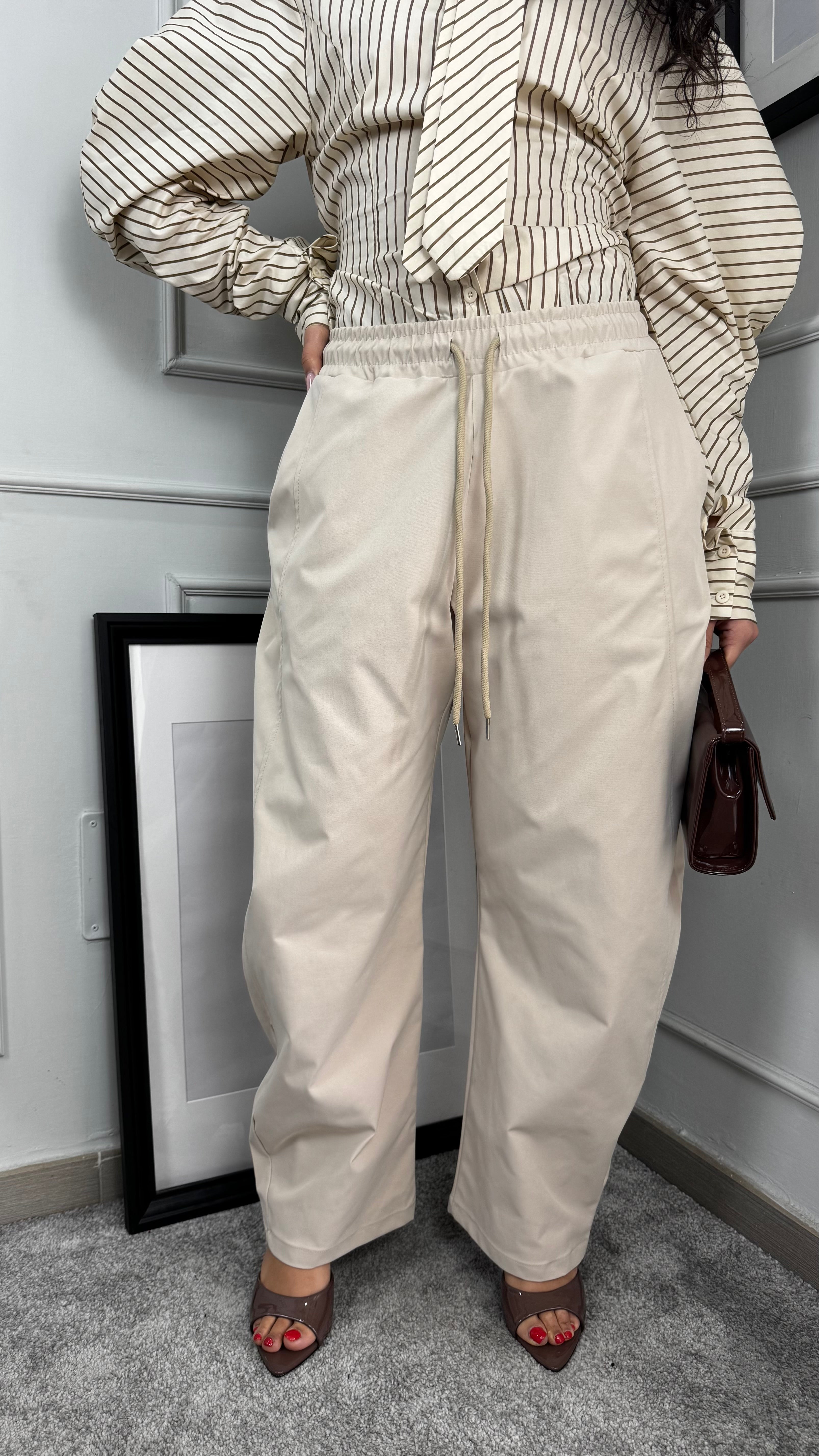 Pantaloni ballon crema - Gieltotalook