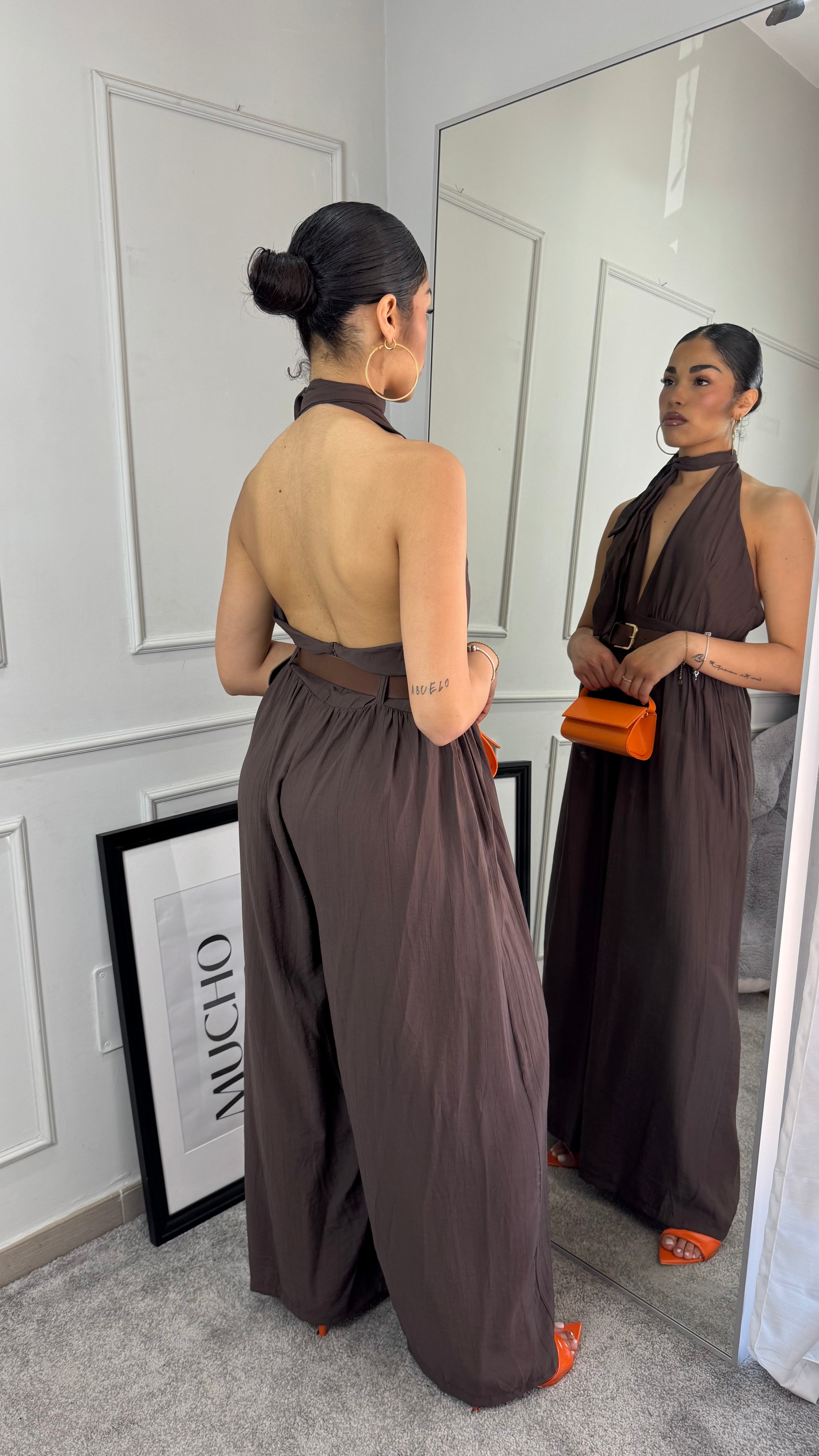 Tuta in lino brown - Gieltotalook