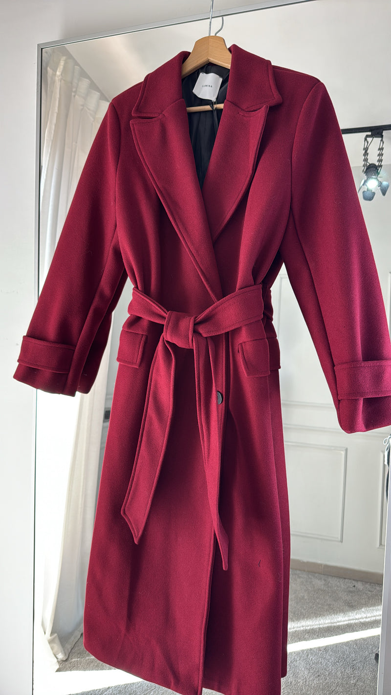 Cappotto lumina bordeaux