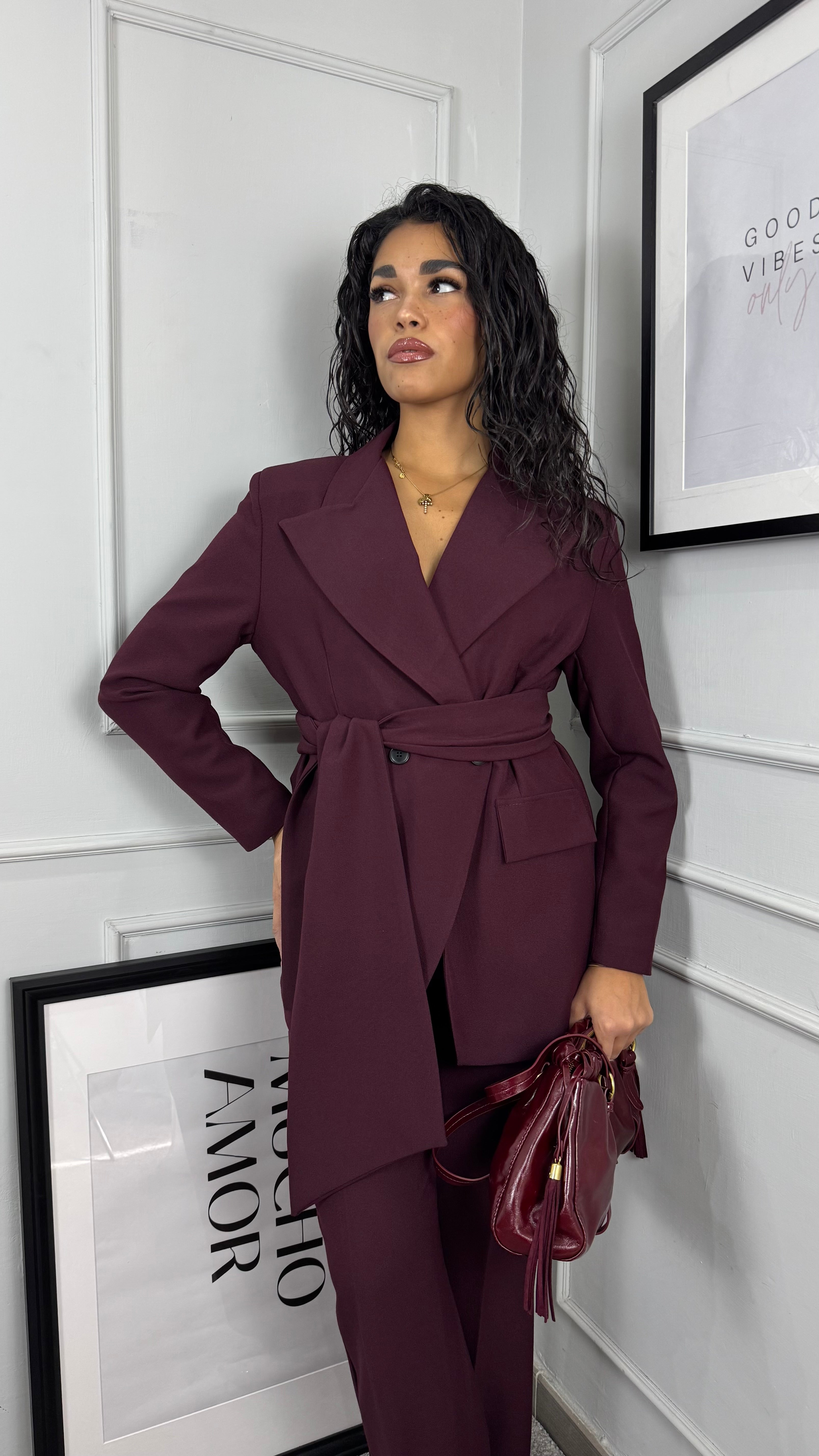 Tailleur elegance prugna
