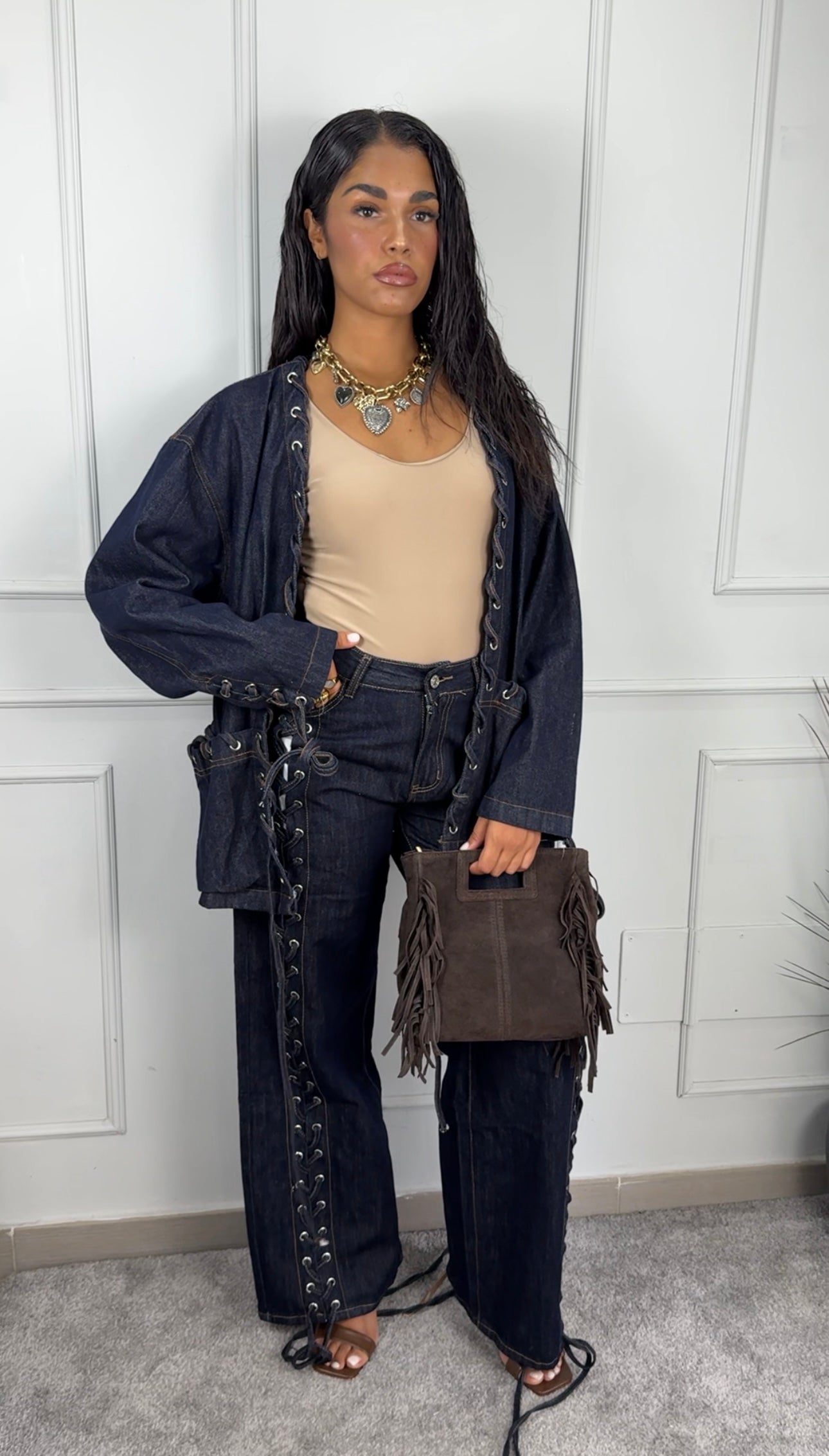Jeans stringato kendall