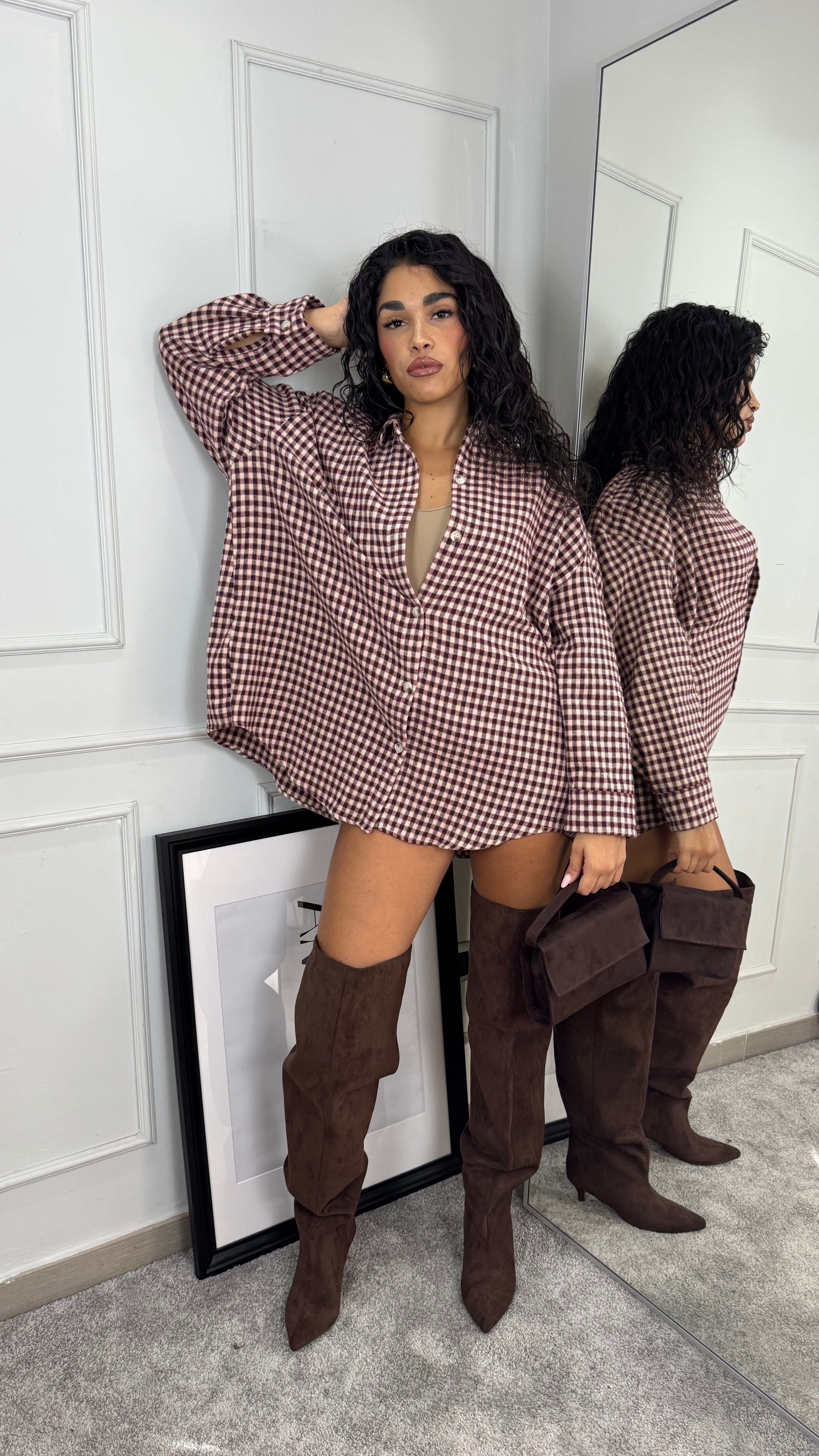 Camicia over flanella