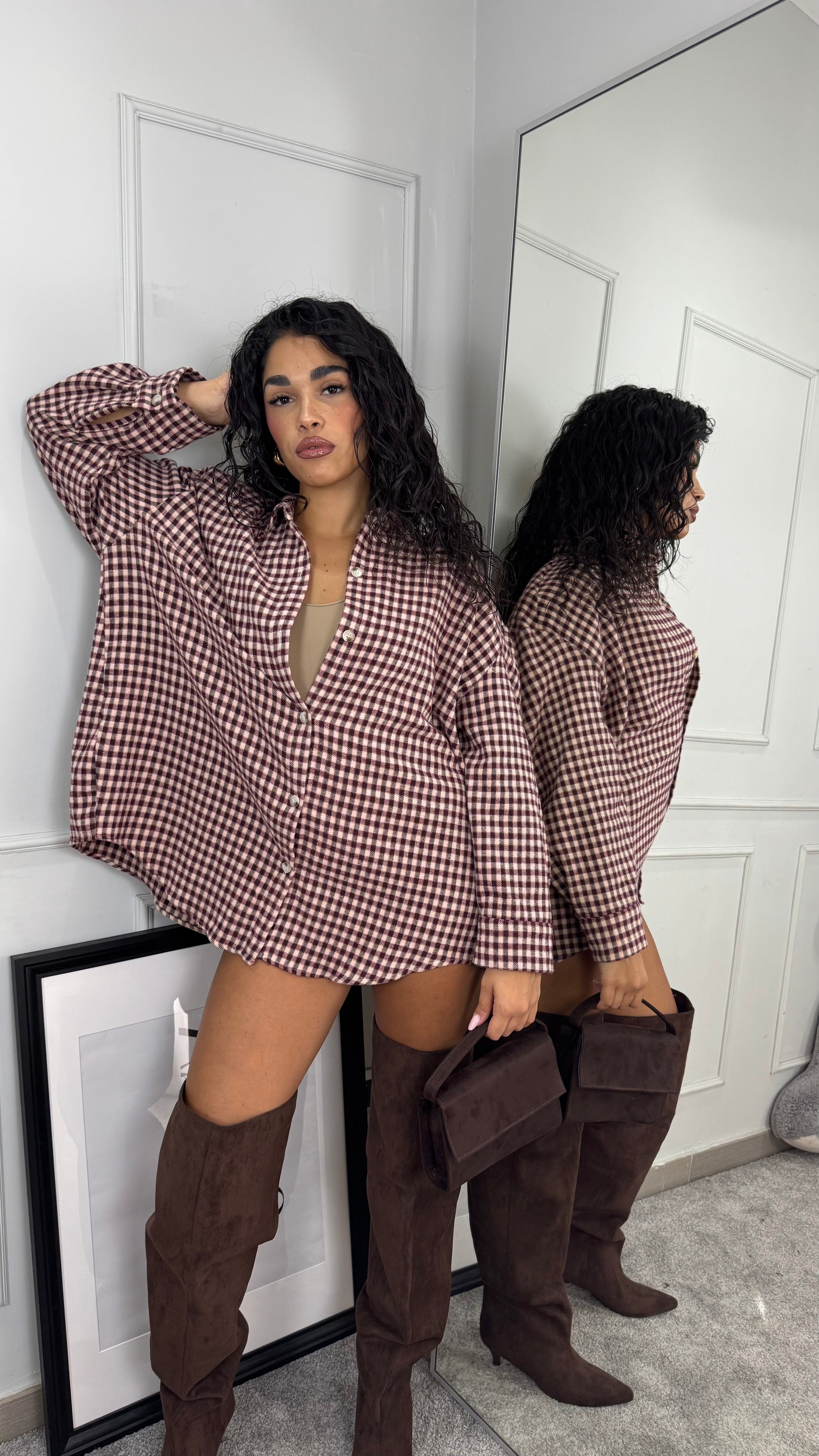 Camicia over flanella