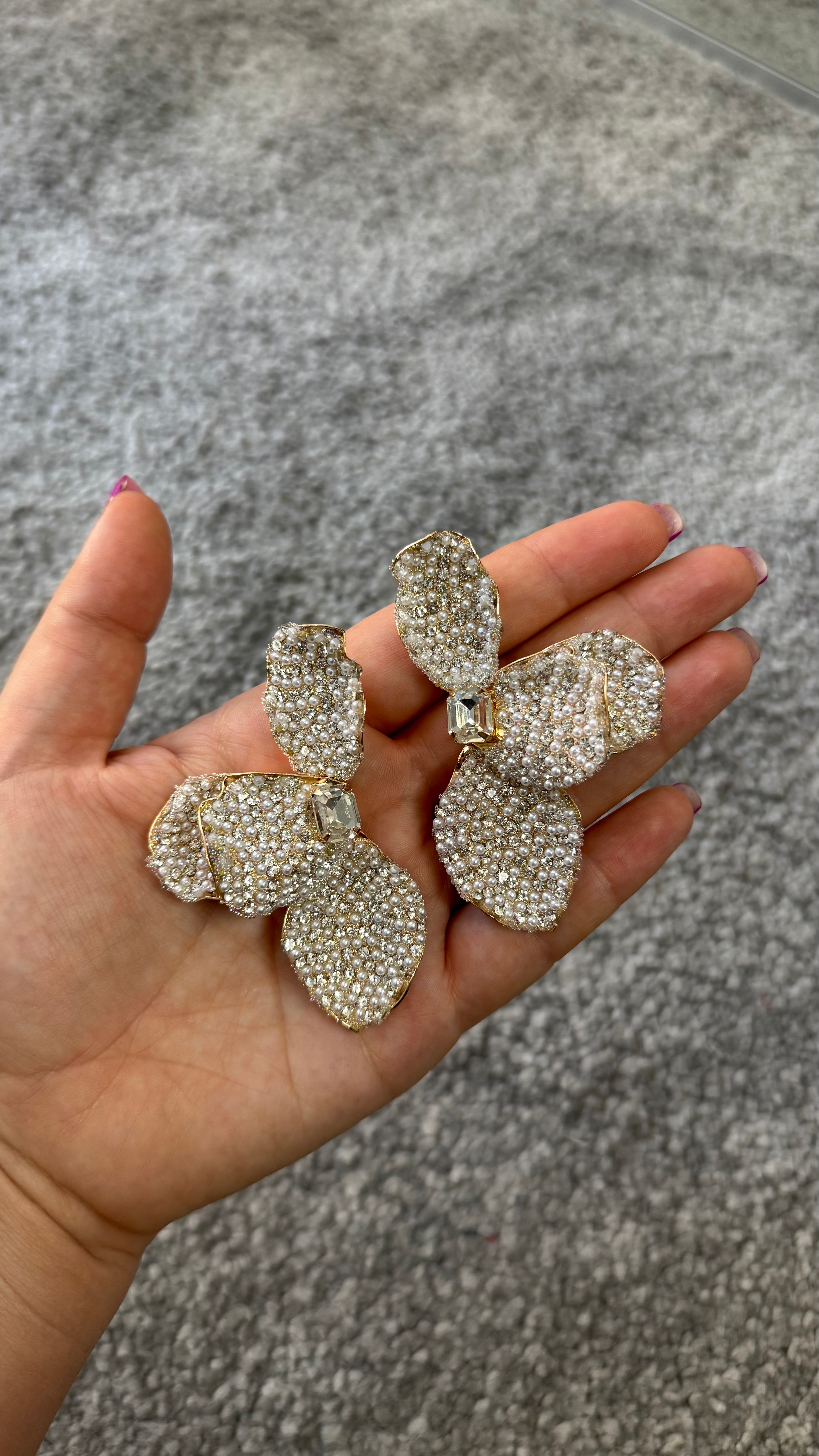 Orecchini fiore luce