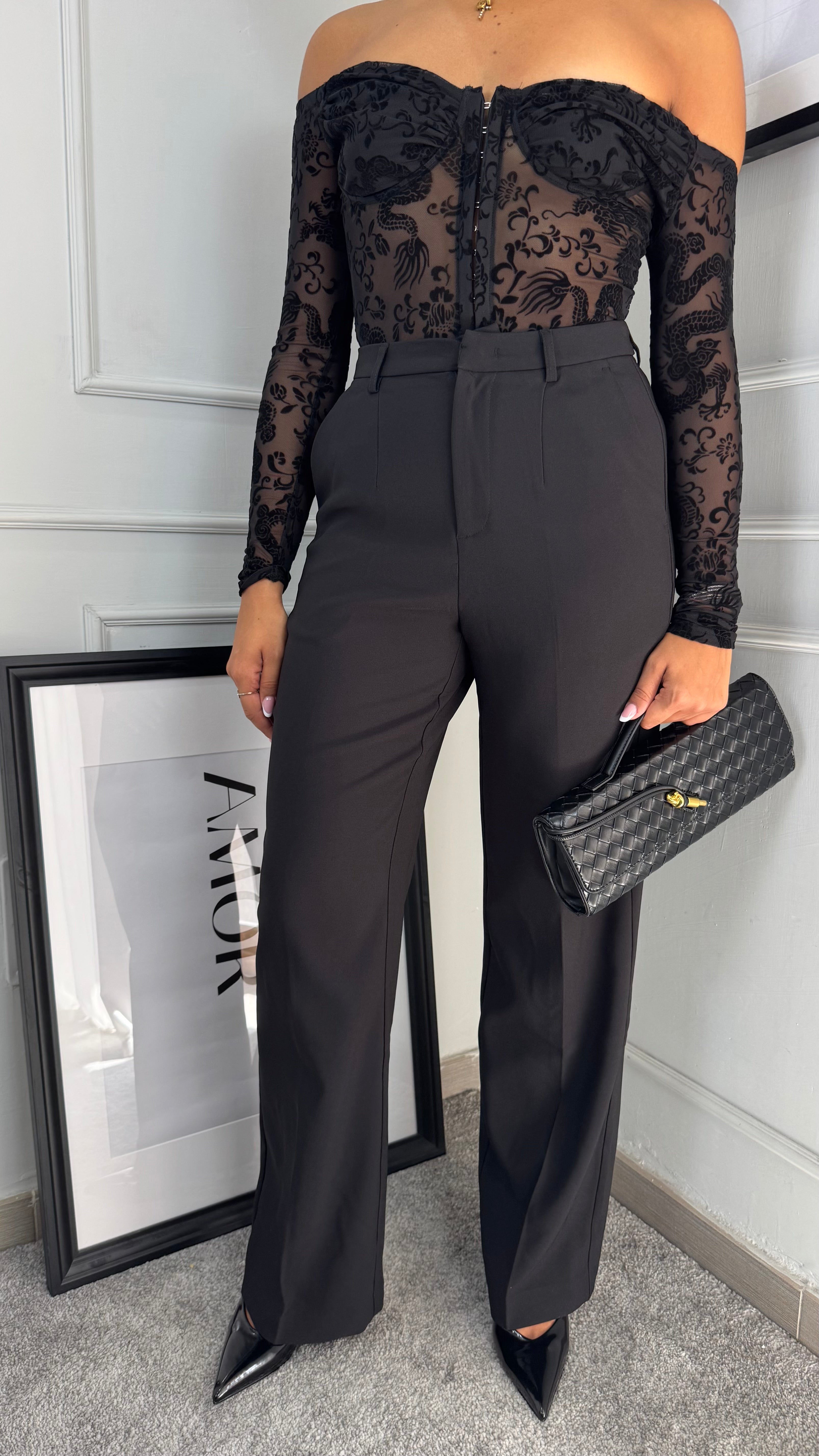 Pantaloni classy Black