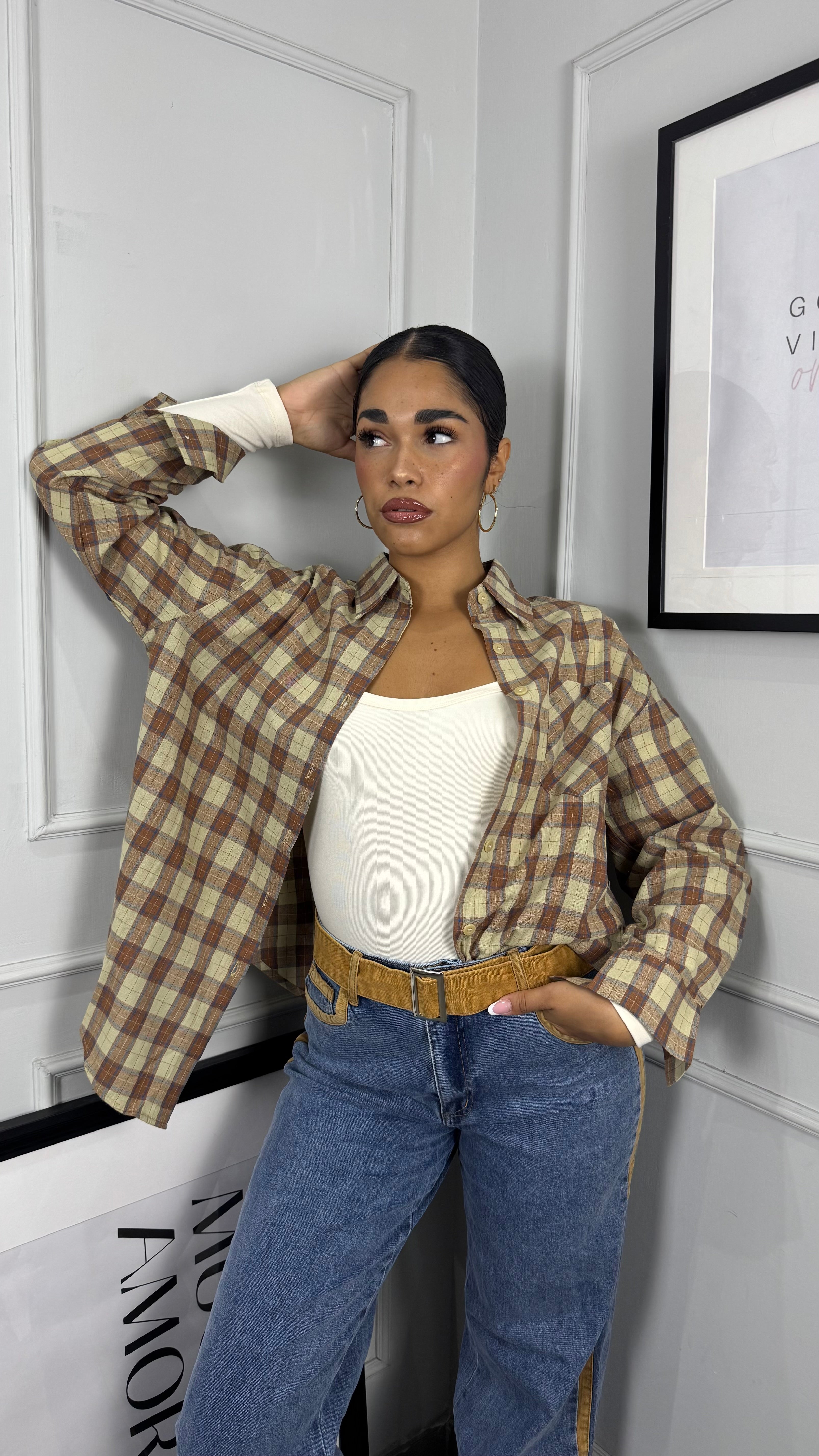 Camicia a quadri vichy