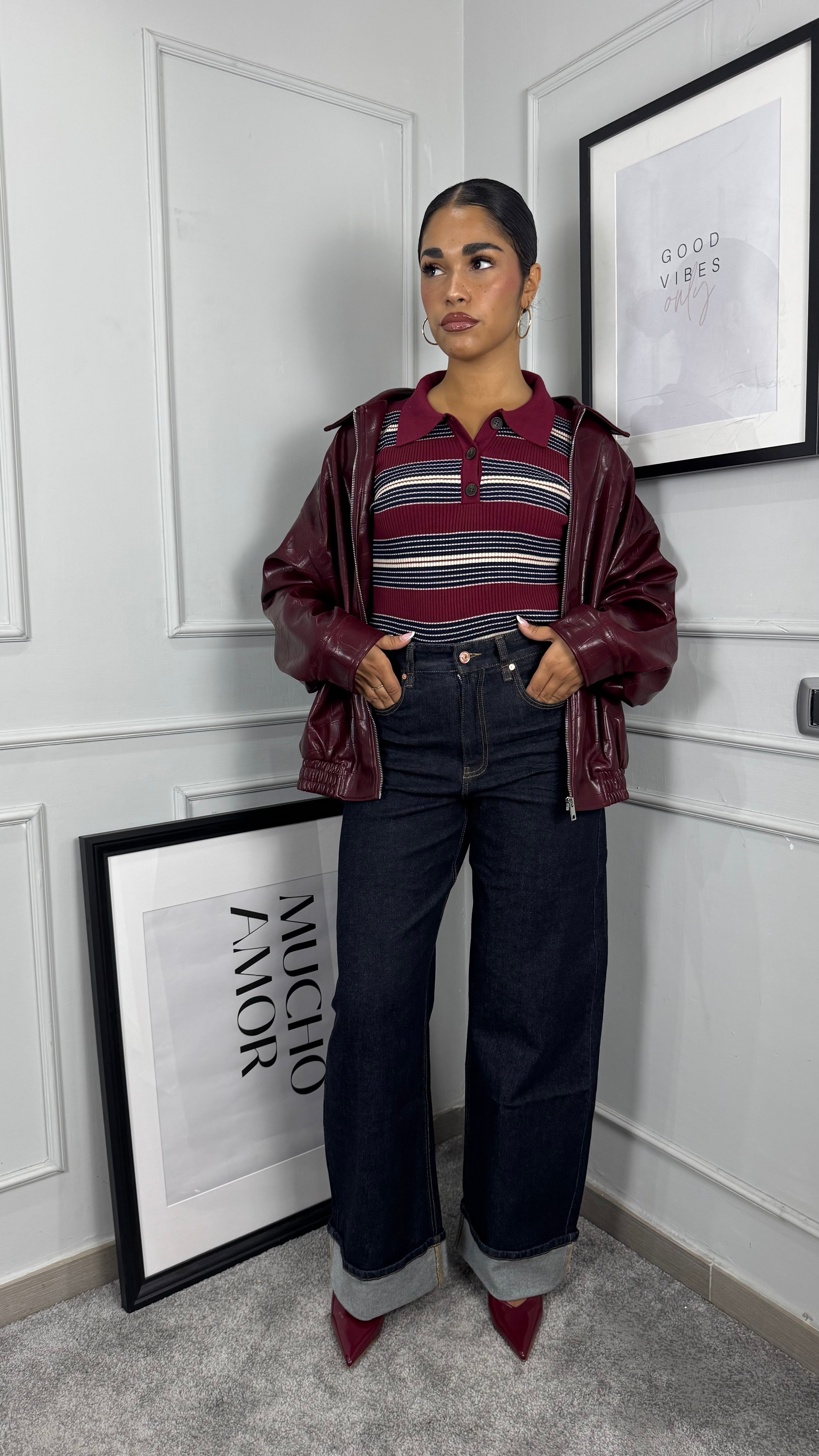 Jeans baggy piegone