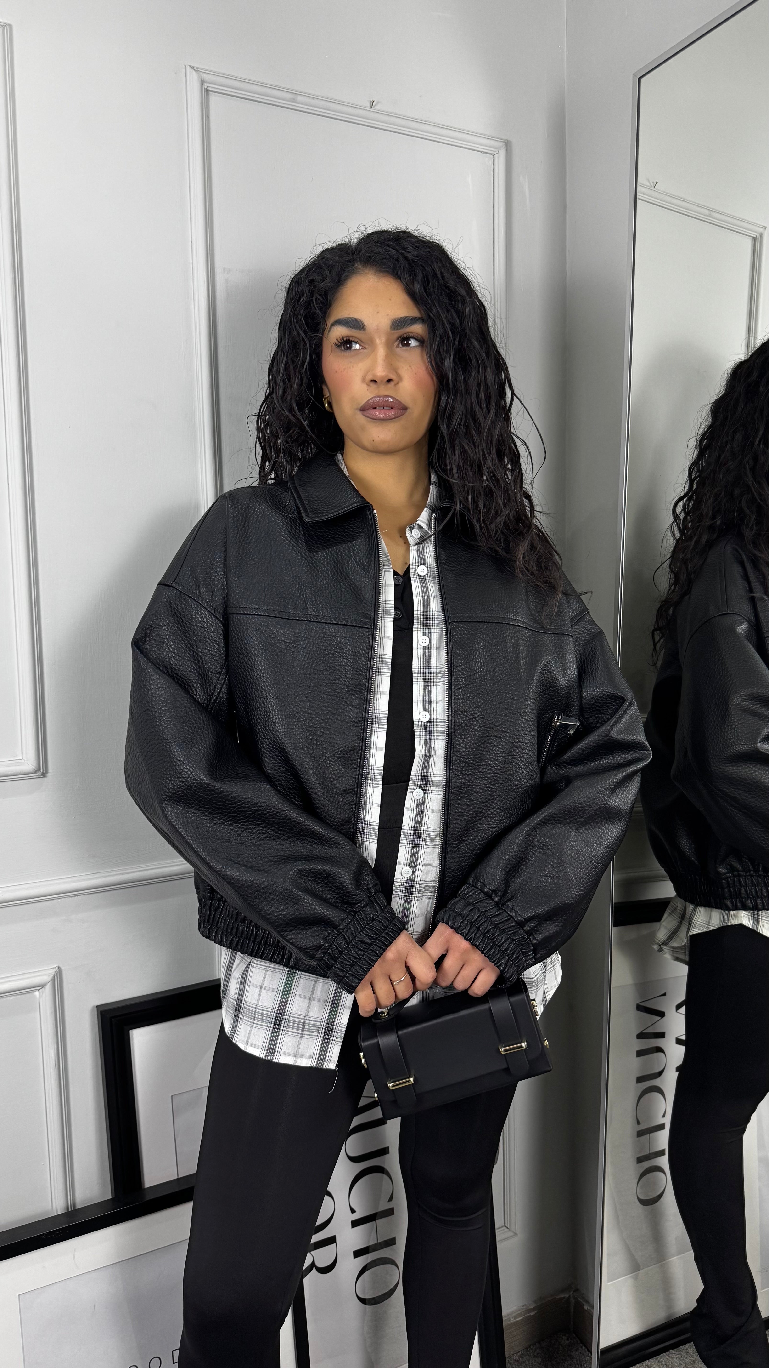 Giubbino ecopelle monday