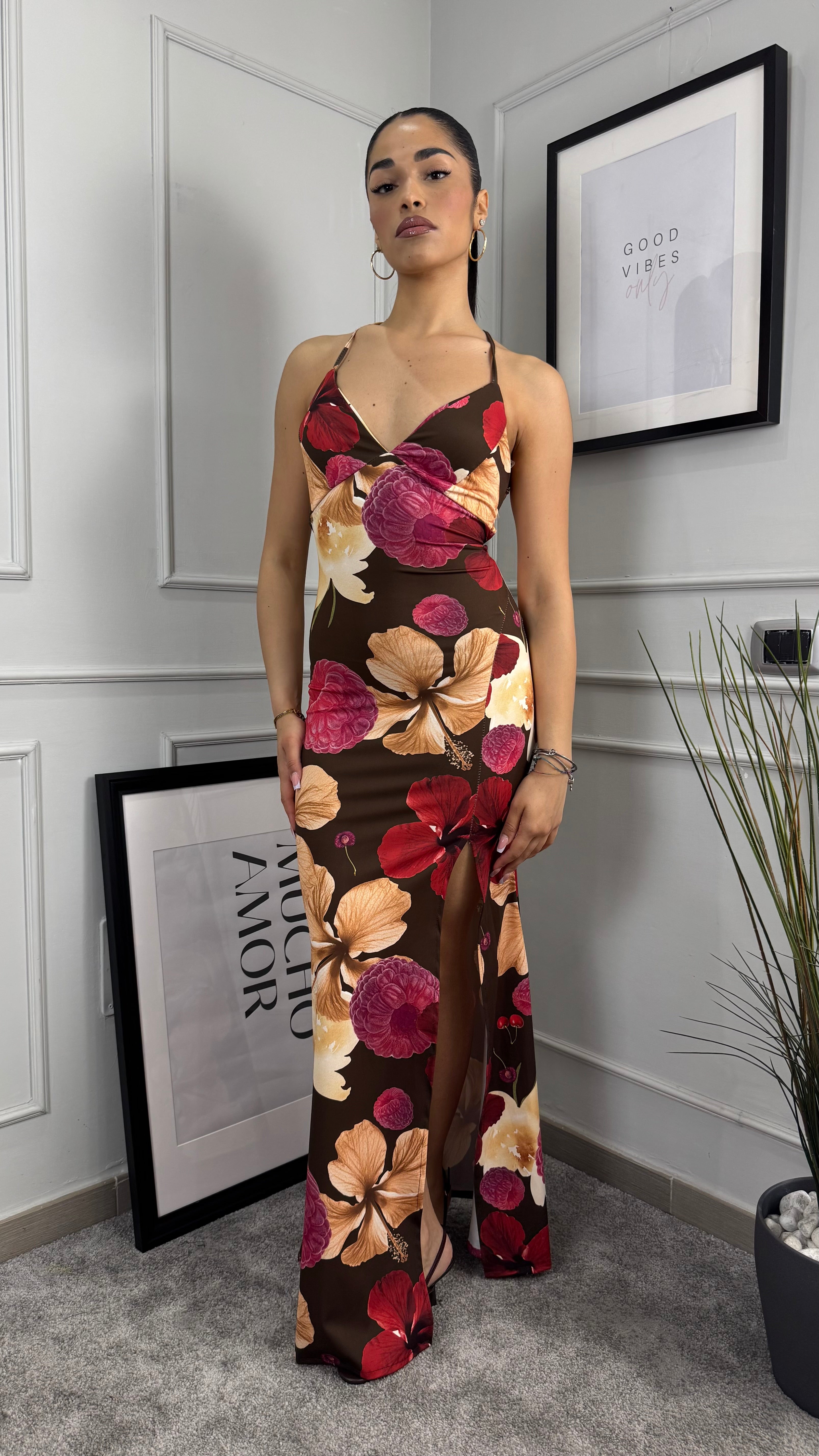 Abito flower brown