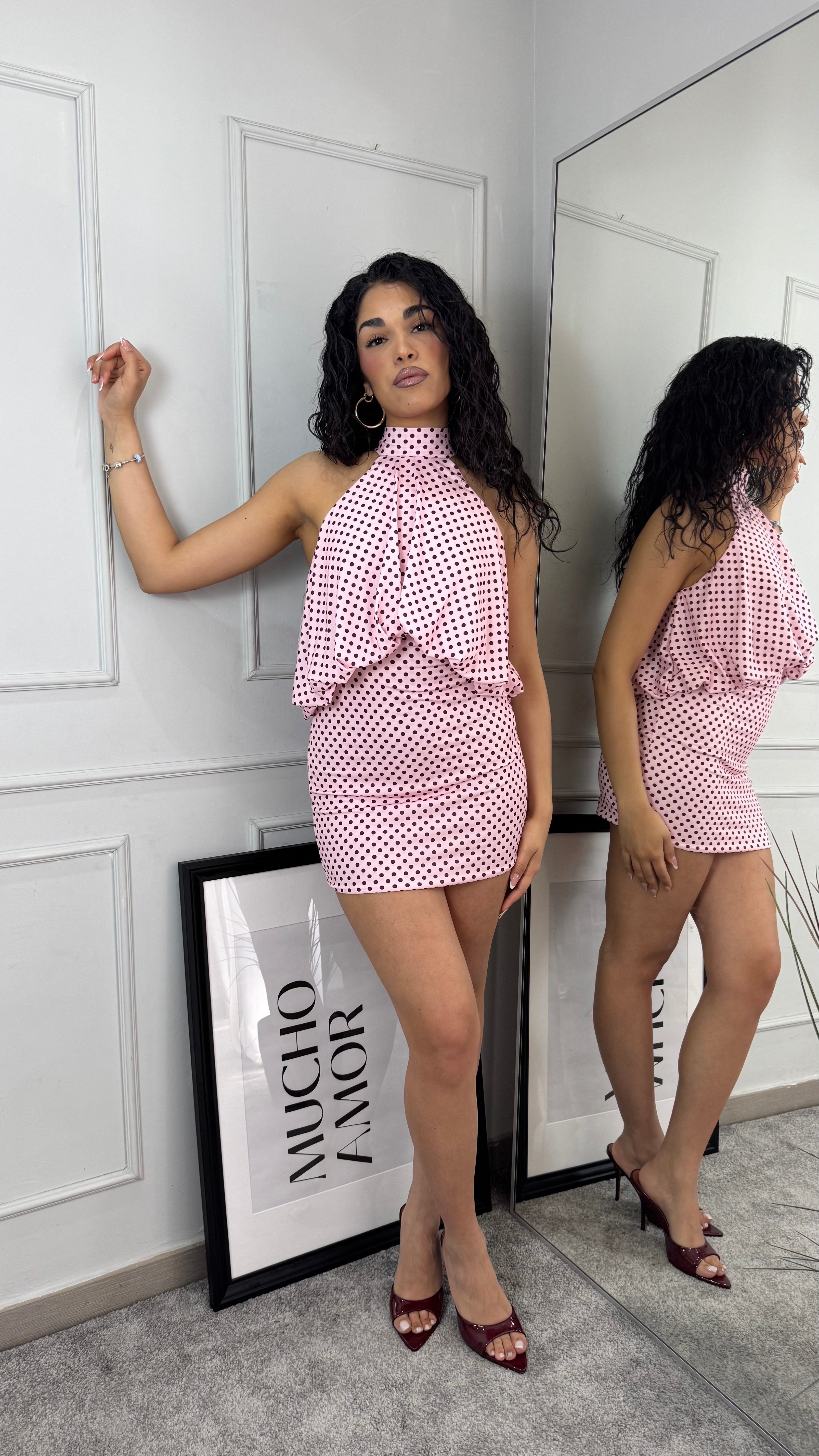 Abito pois rosa - Gieltotalook